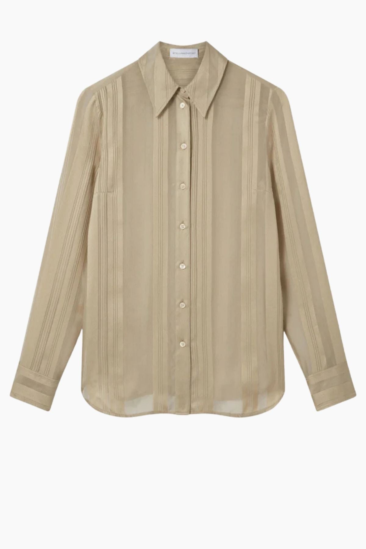 Stella McCartney Sheer Stripe Fitted Shirt - Sage