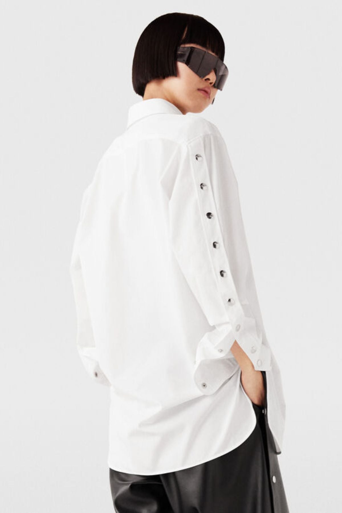 Stella McCartney Snap Detail Shirt - Pure White