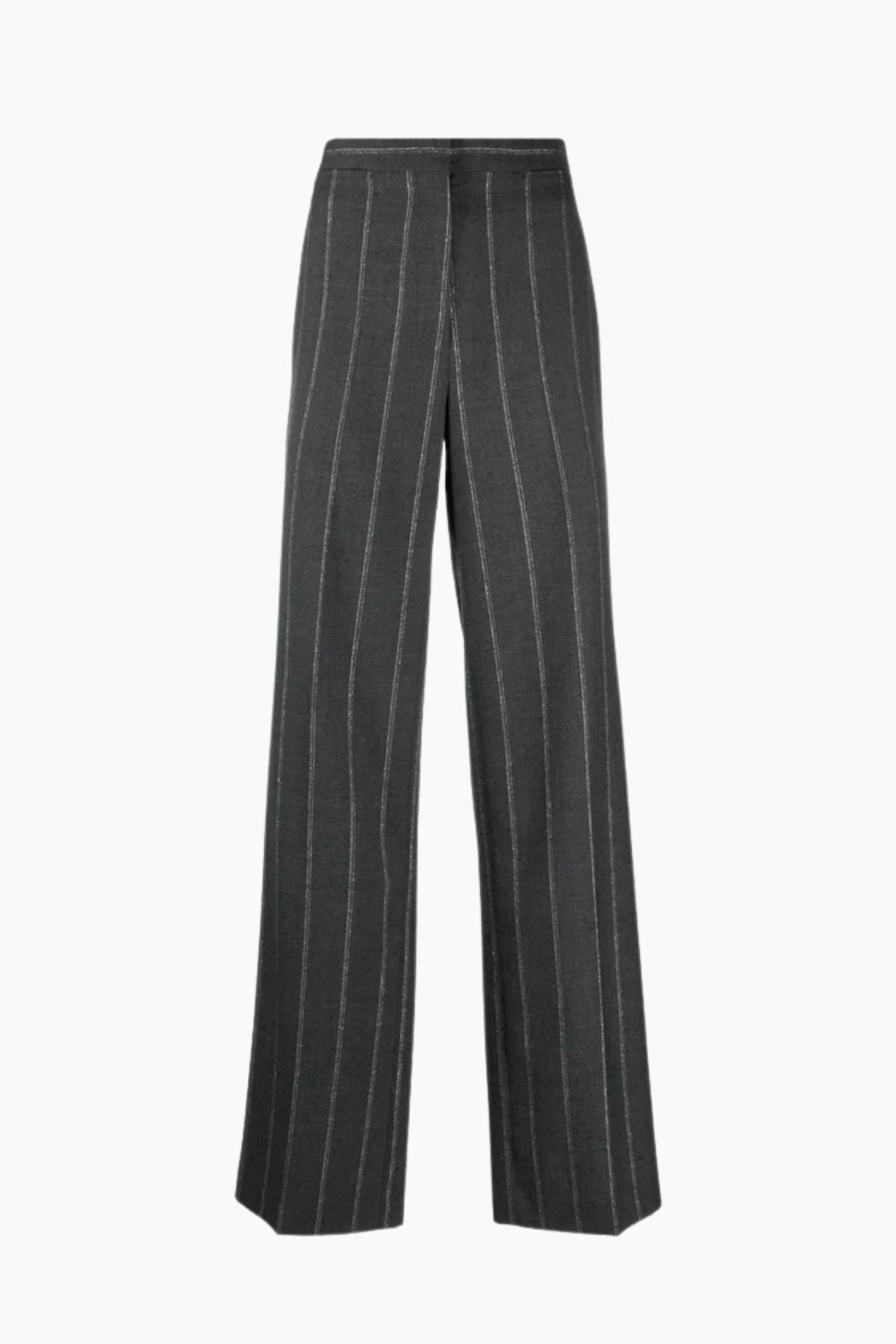 Stella McCartney Striped Tailored Trouser - Grey Melange