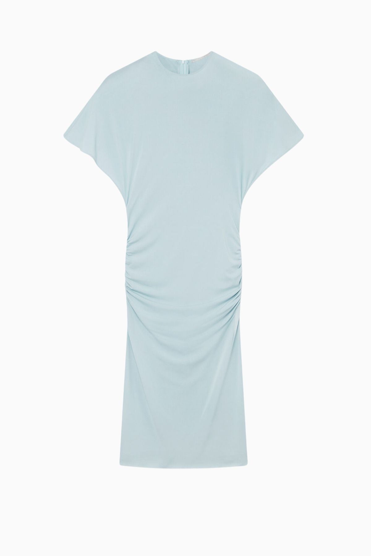 Stella McCartney Strong Shoulder Short Sleeve Midi Dress - Light Blue
