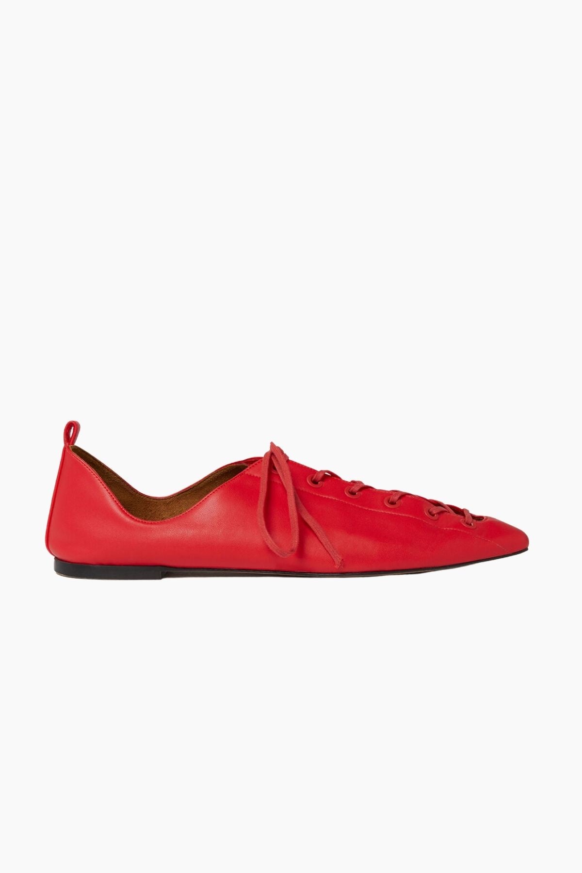 Stella McCartney Terra Laced Alter Mat Ballerina Flats - Red