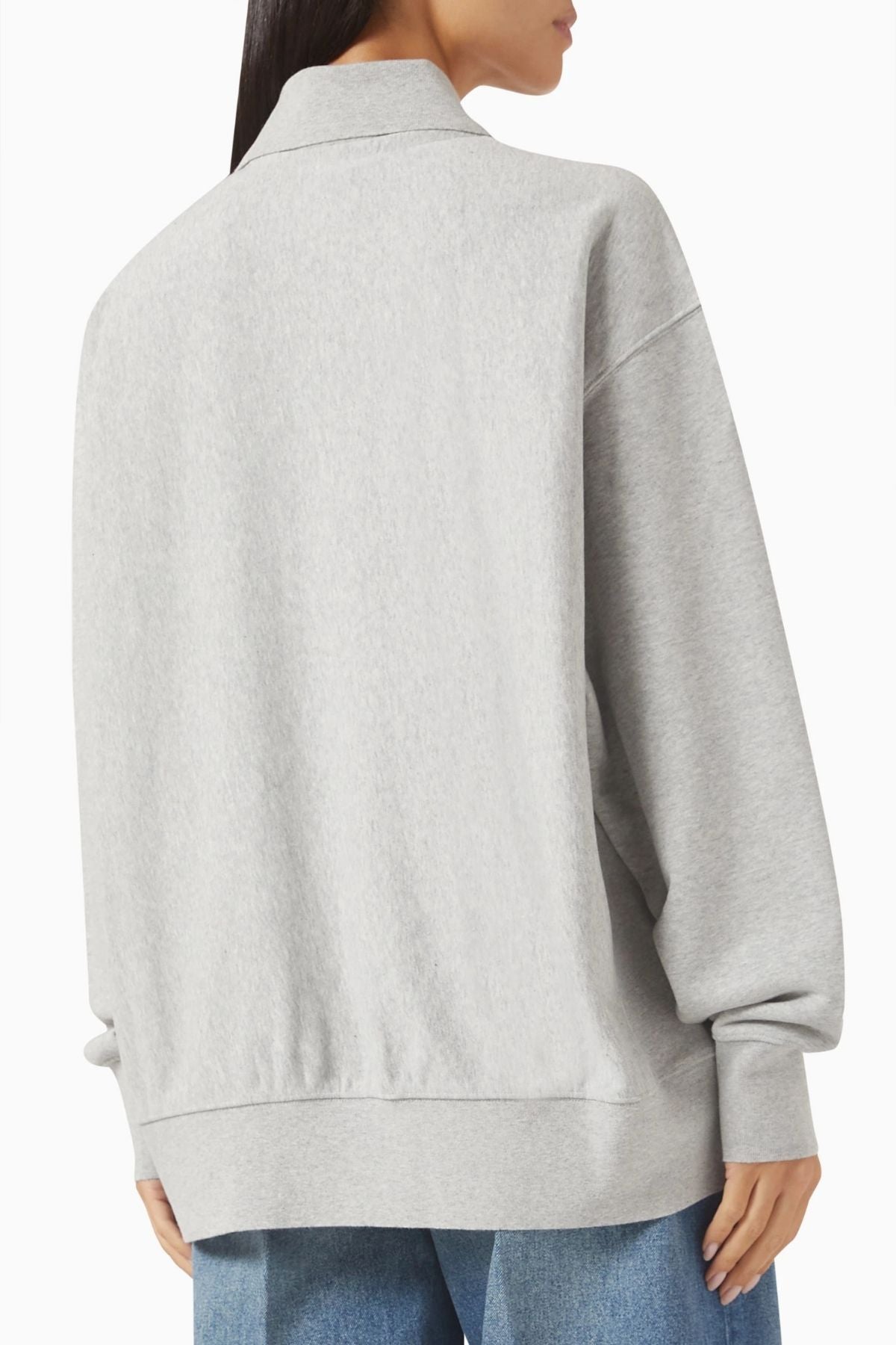 Stella McCartney Varsity Polo Sweatshirt - Light Grey Melange