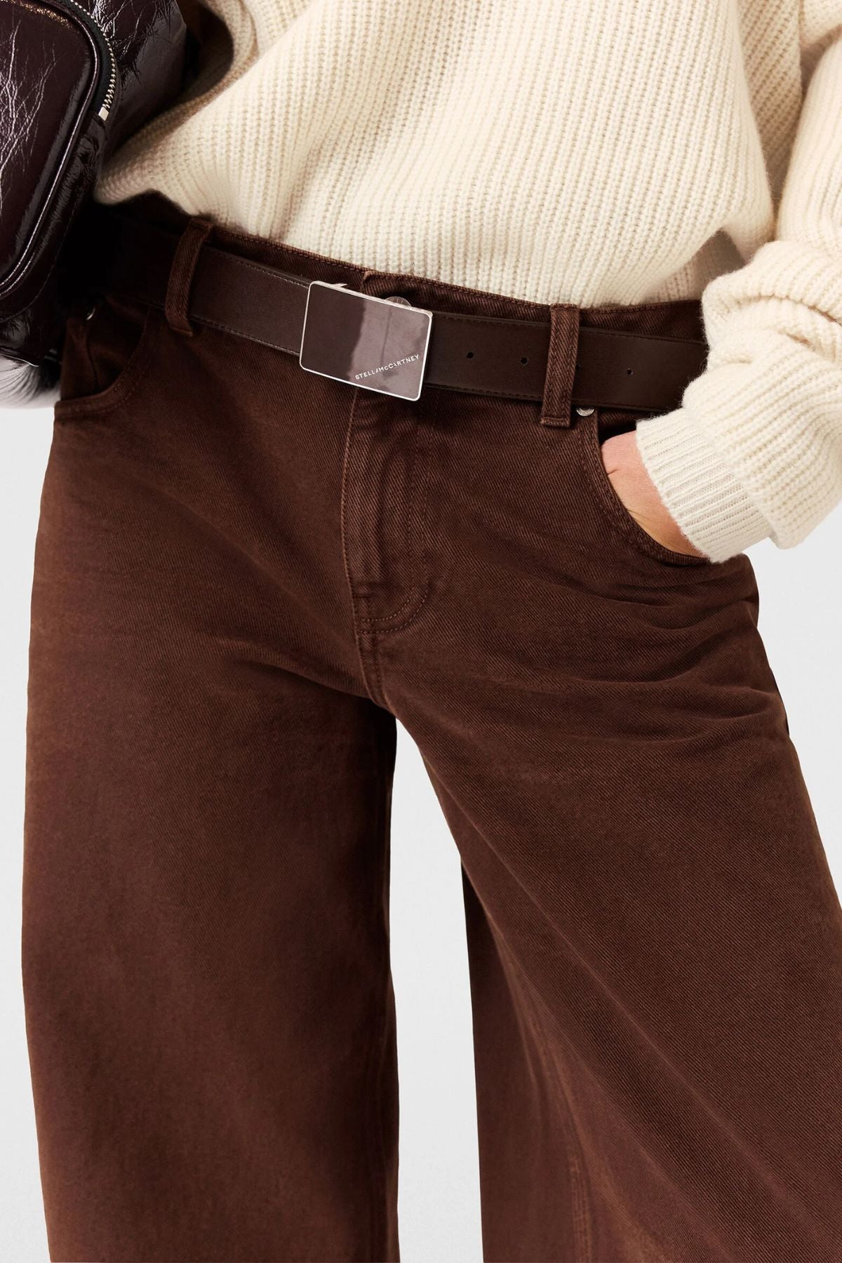 Stella McCartney Wide Leg Runway Jean - Brown Wash