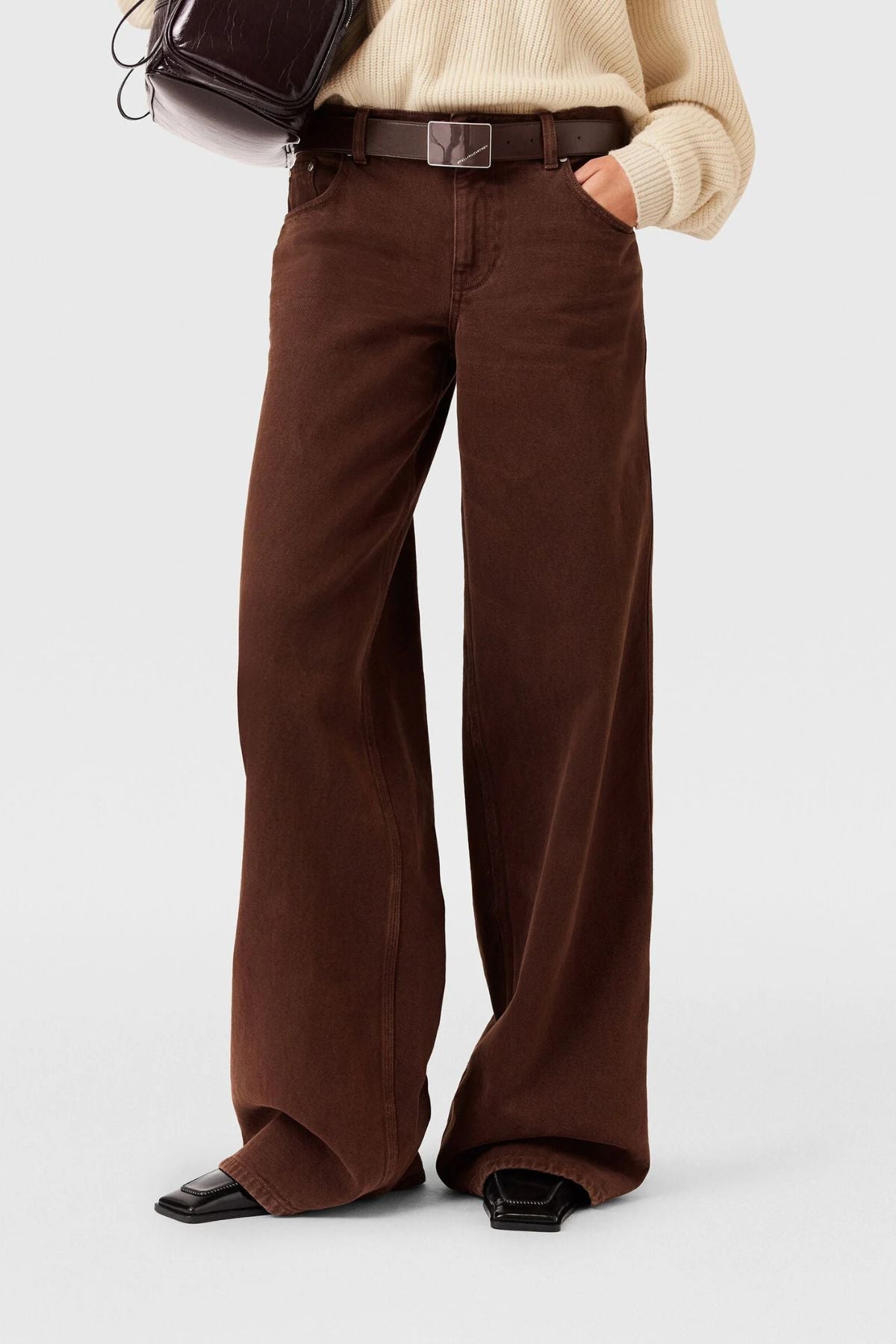 Stella McCartney Wide Leg Runway Jean - Brown Wash