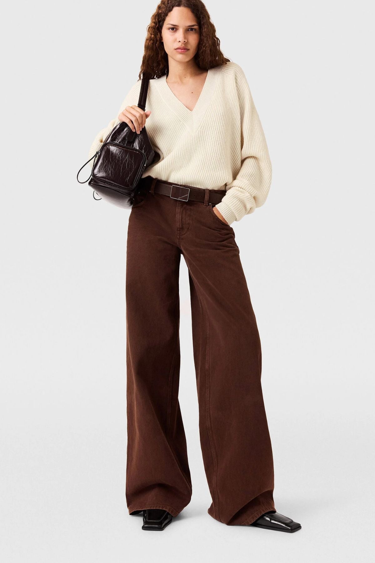 Stella McCartney Wide Leg Runway Jean - Brown Wash