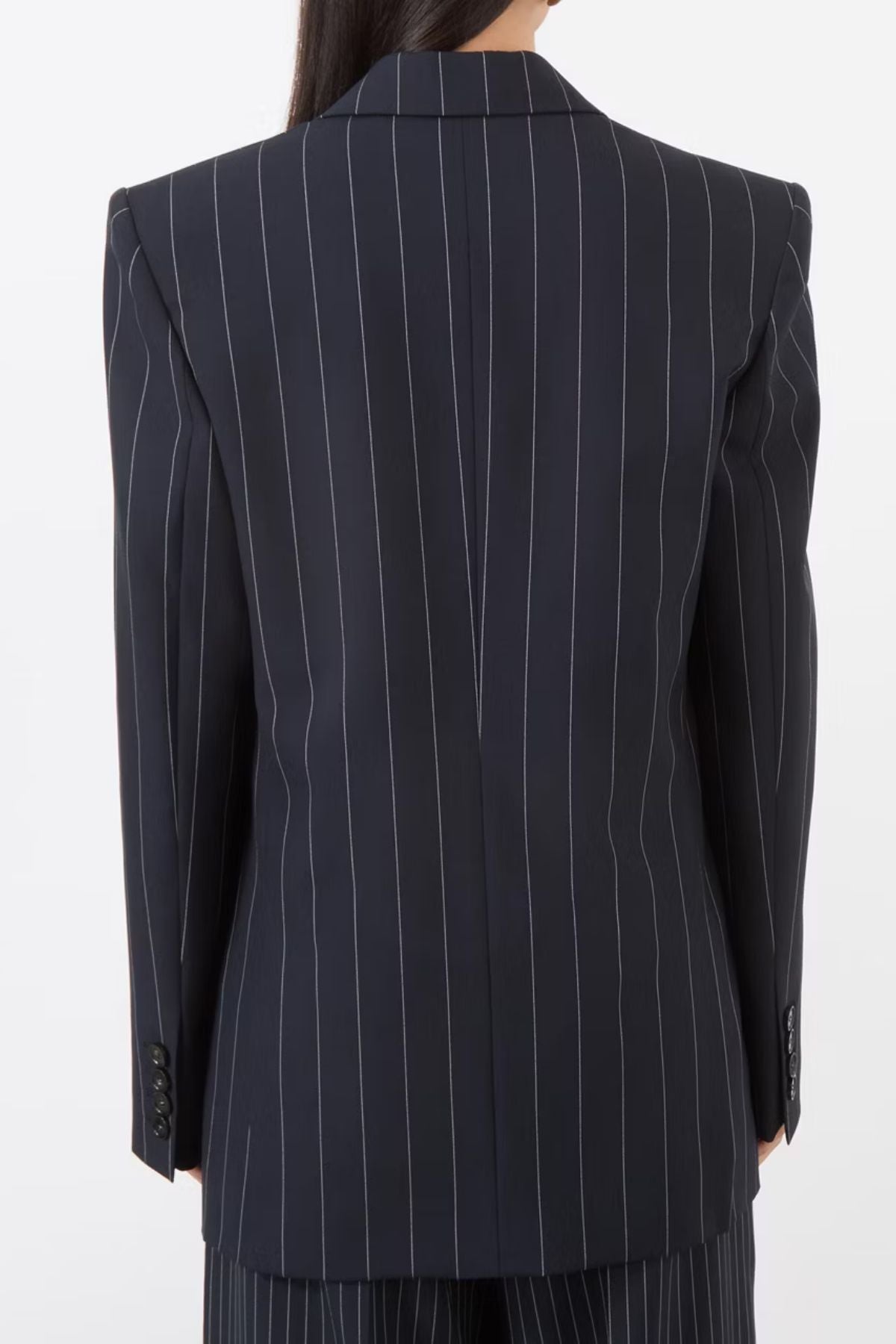 Stella McCartney Wide Pinstripe Blazer - Ink