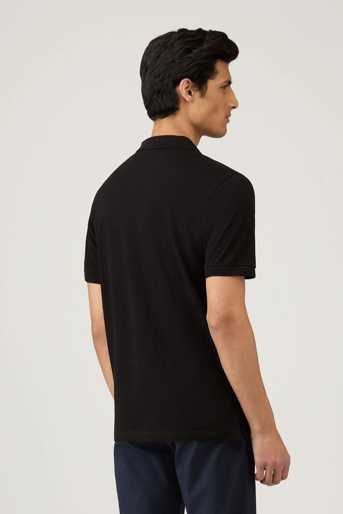 SUNSPEL SS Pique Polo T-Shirt - Black