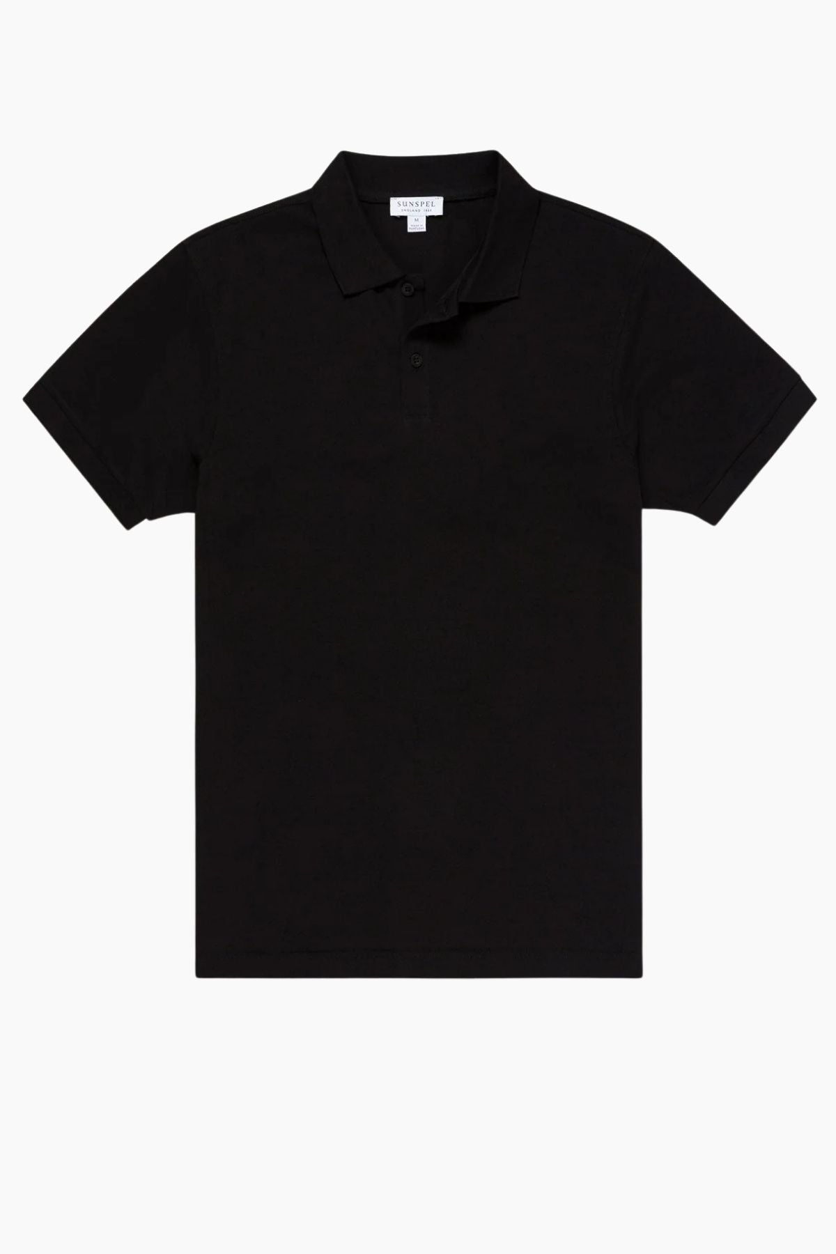 SUNSPEL SS Pique Polo T-Shirt - Black