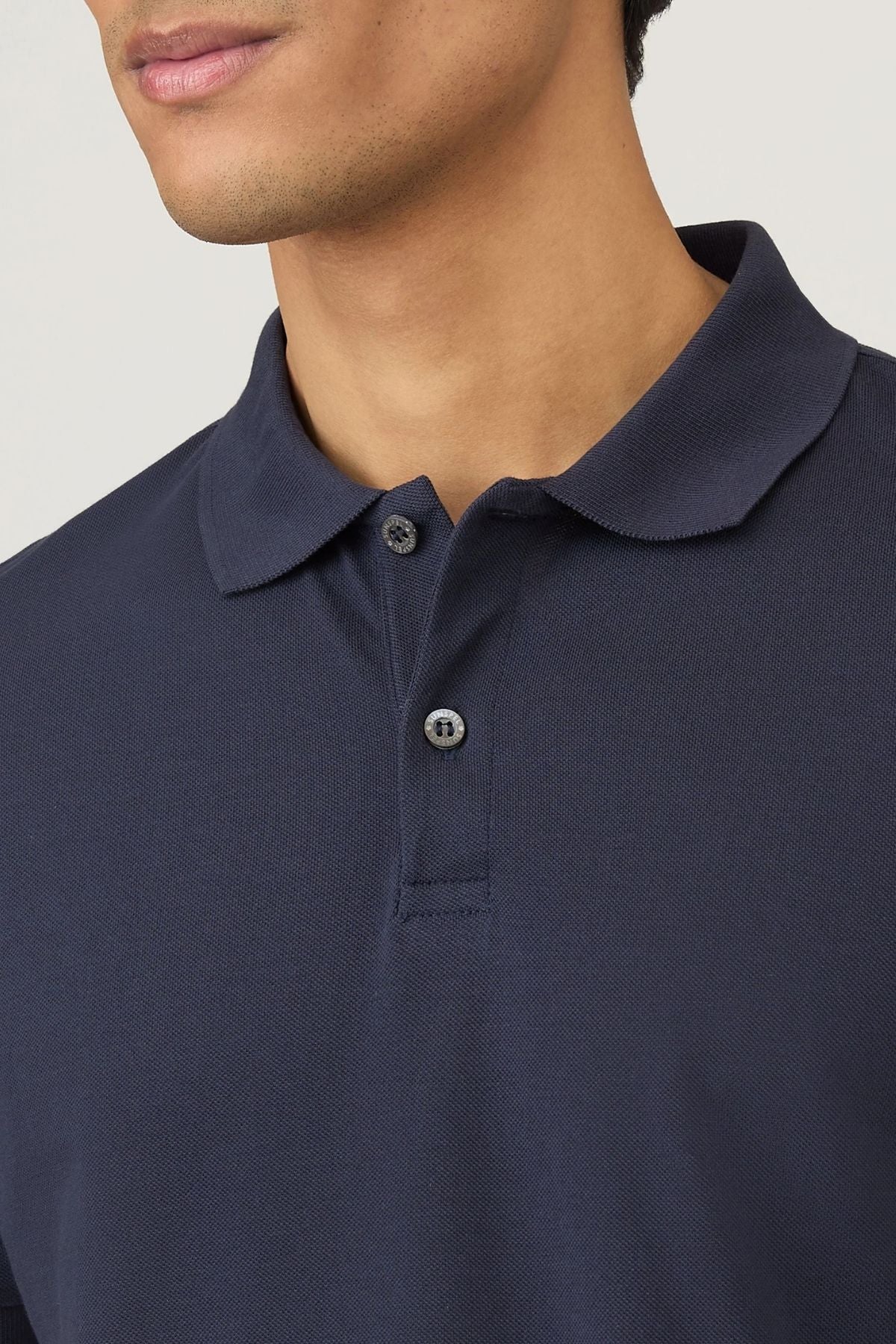 SUNSPEL SS Pique Polo T-Shirt - Navy