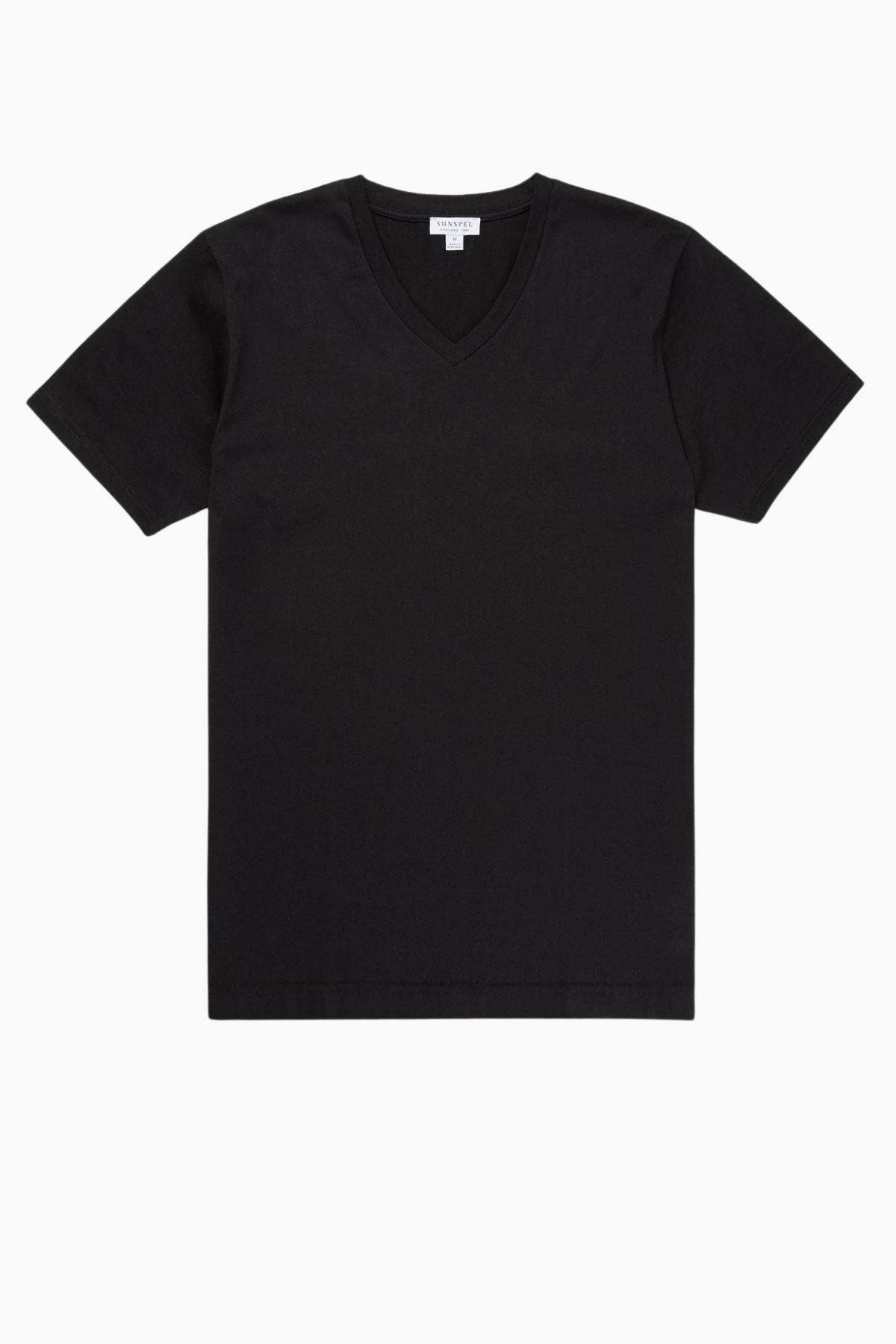 SUNSPEL SS Riviera V-Neck T-Shirt - Black