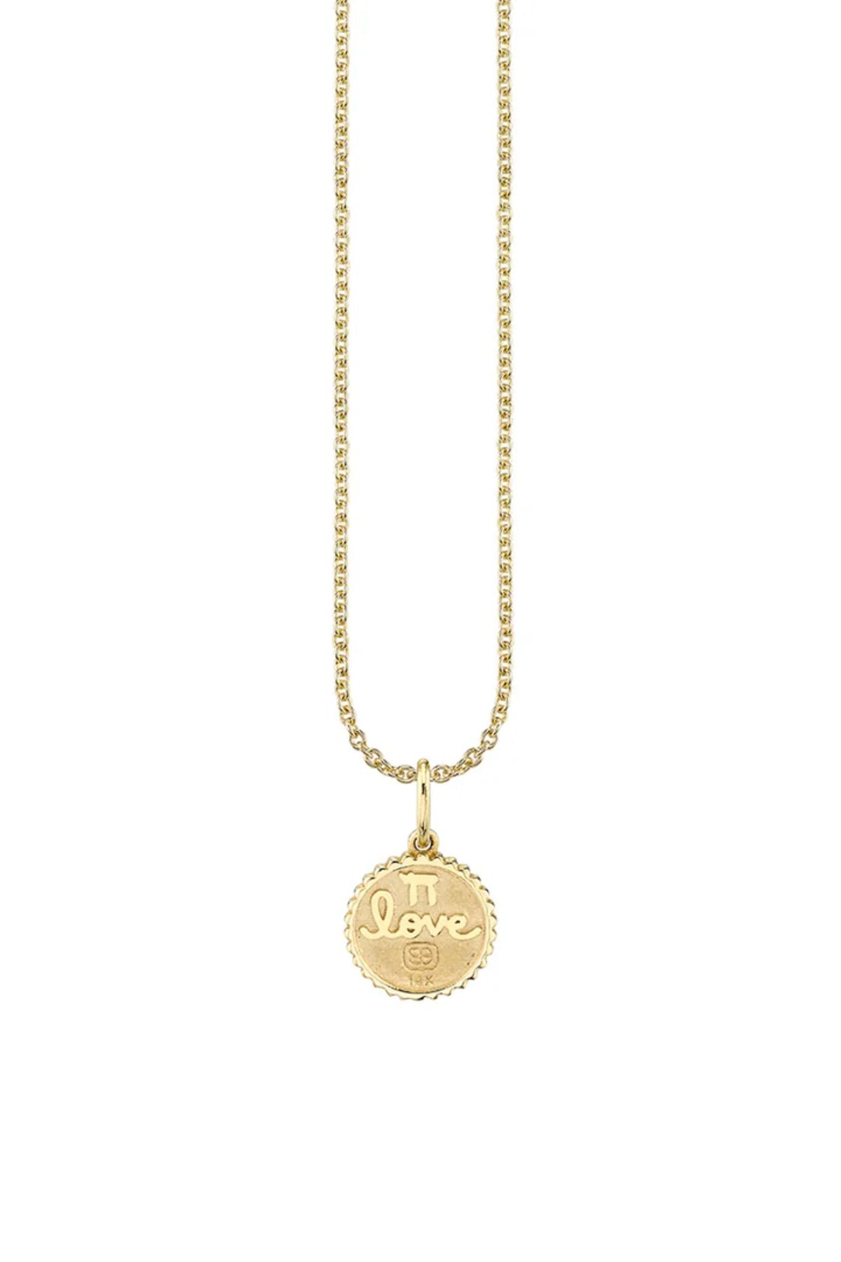 Sydney Evan Tiny Baby Star of David Coin Necklace - Yellow Gold