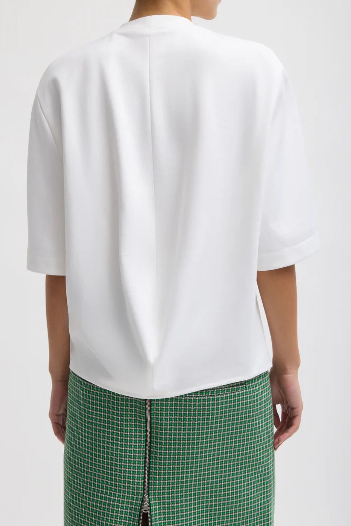 Tibi Active Knit Raglan Top - White