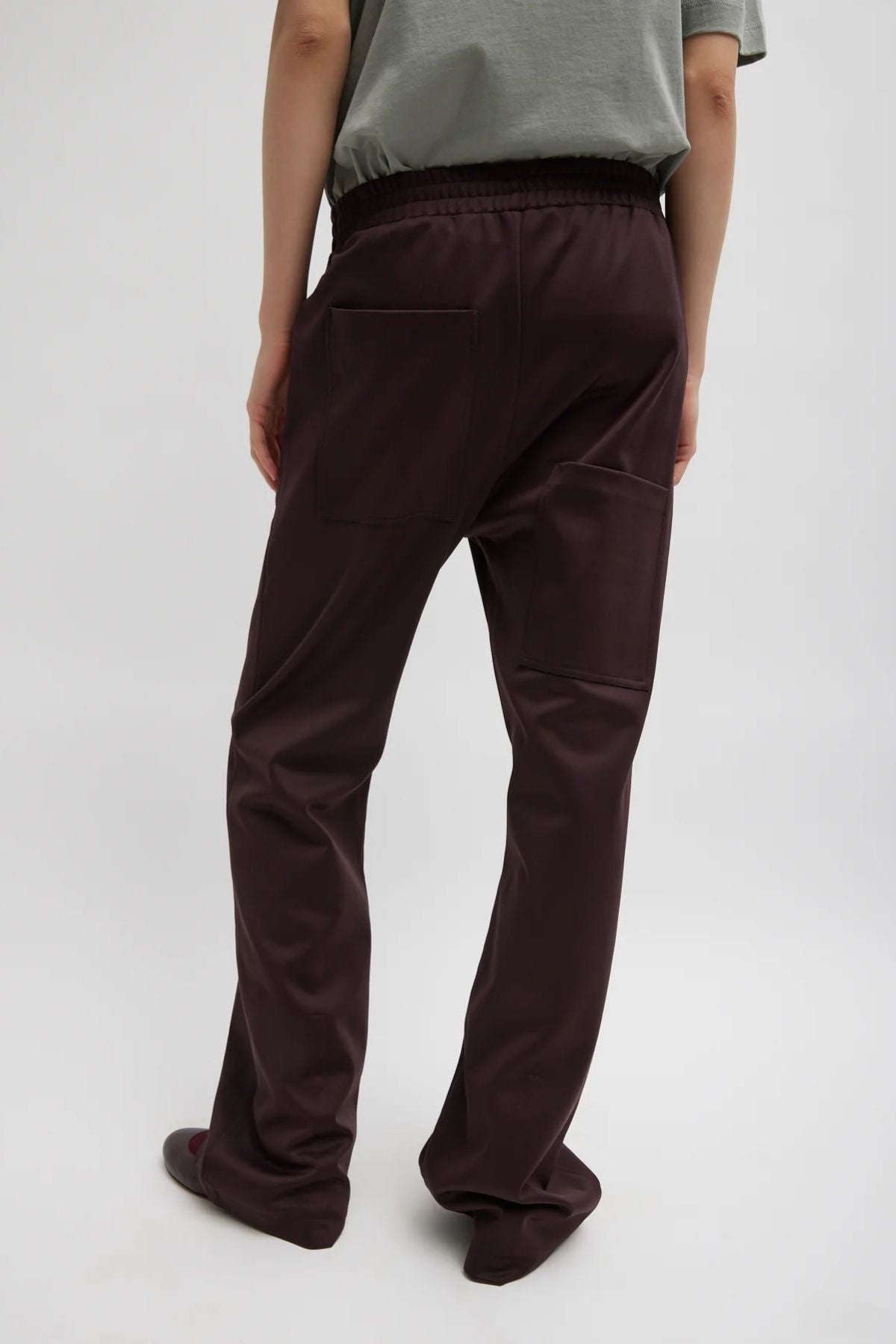 Tibi Active Knit Scottie Jogger - Brown