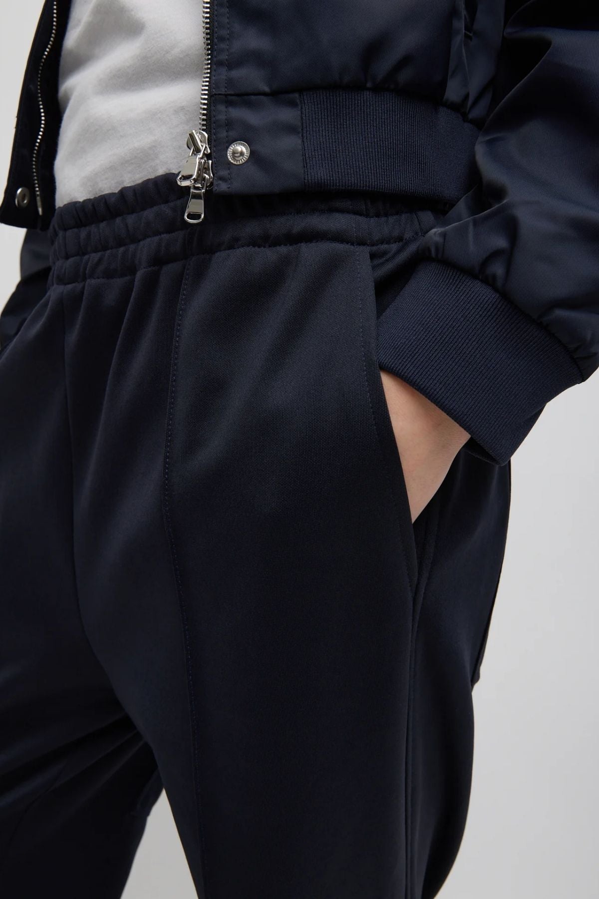 Tibi Active Knit Scottie Jogger - Navy