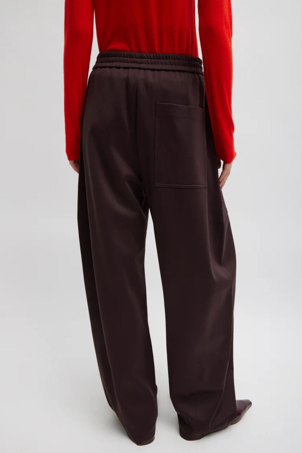 Tibi Active Knit Winslow Pant - Brown