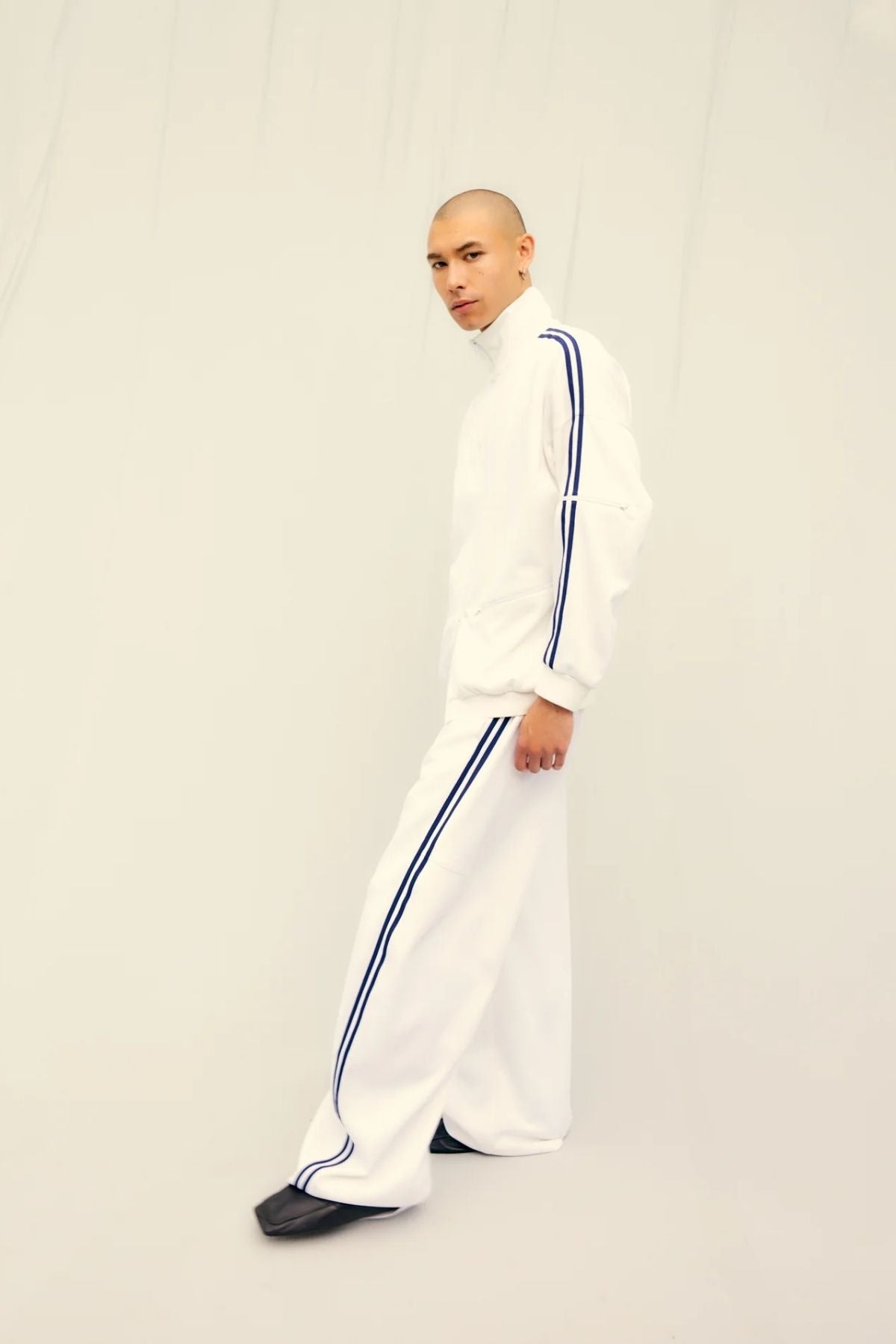 Tibi Active Knit Winslow Pant - White