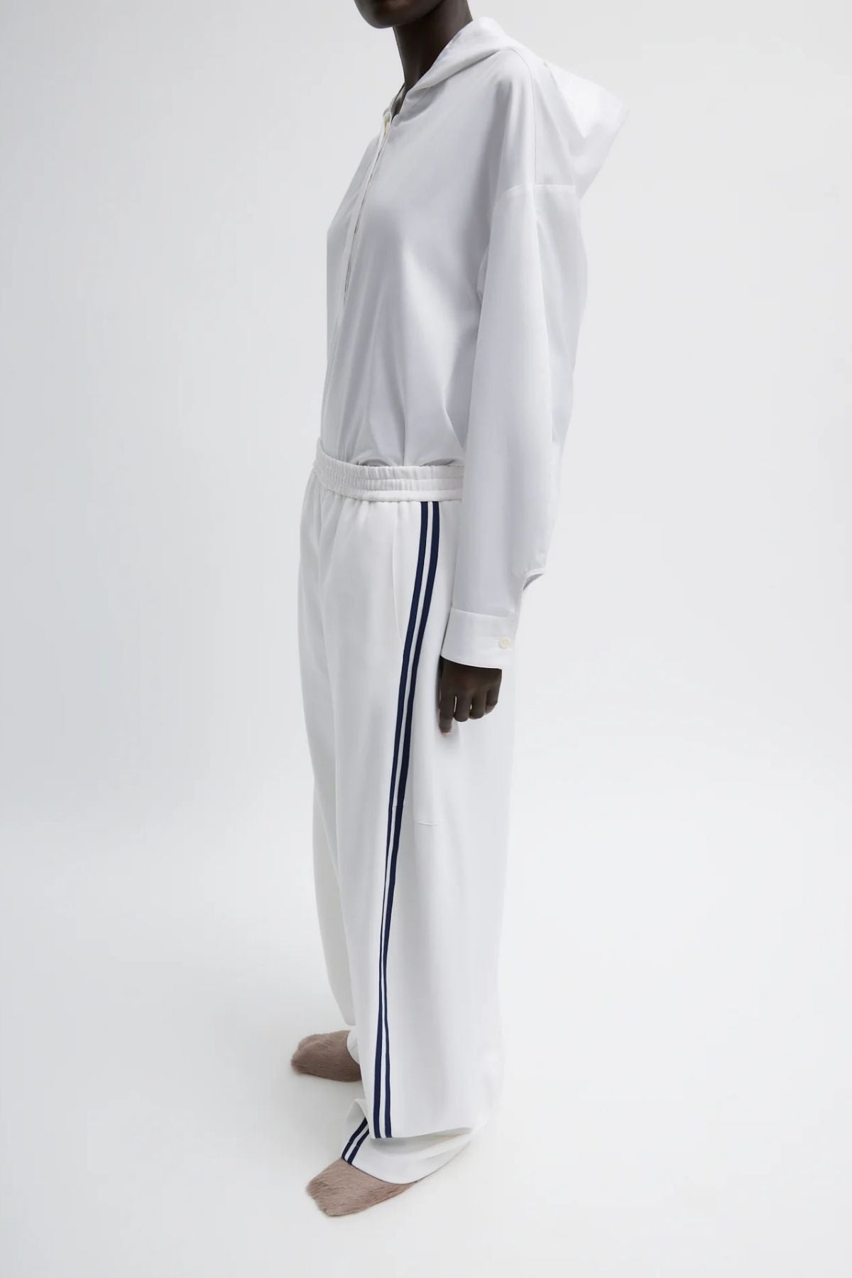 Tibi Active Knit Winslow Pant - White