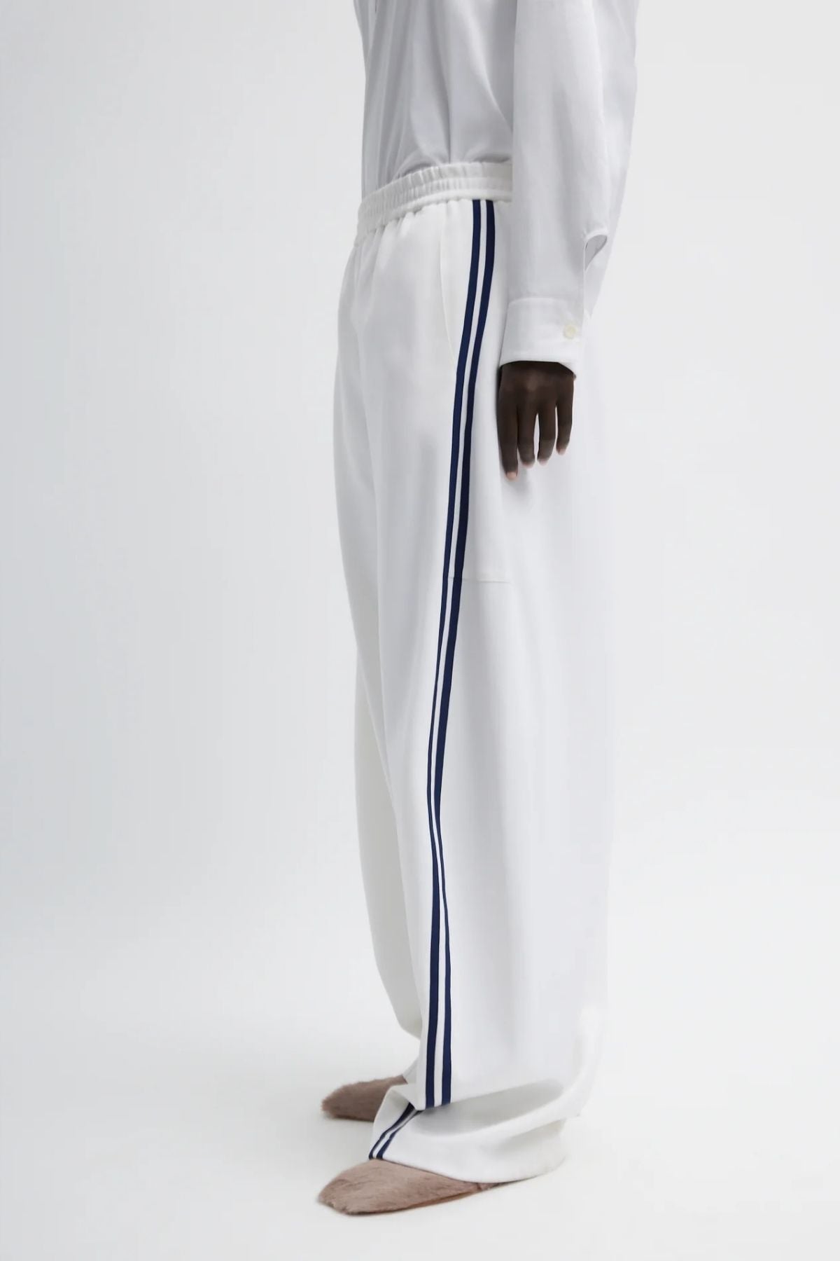 Tibi Active Knit Winslow Pant - White