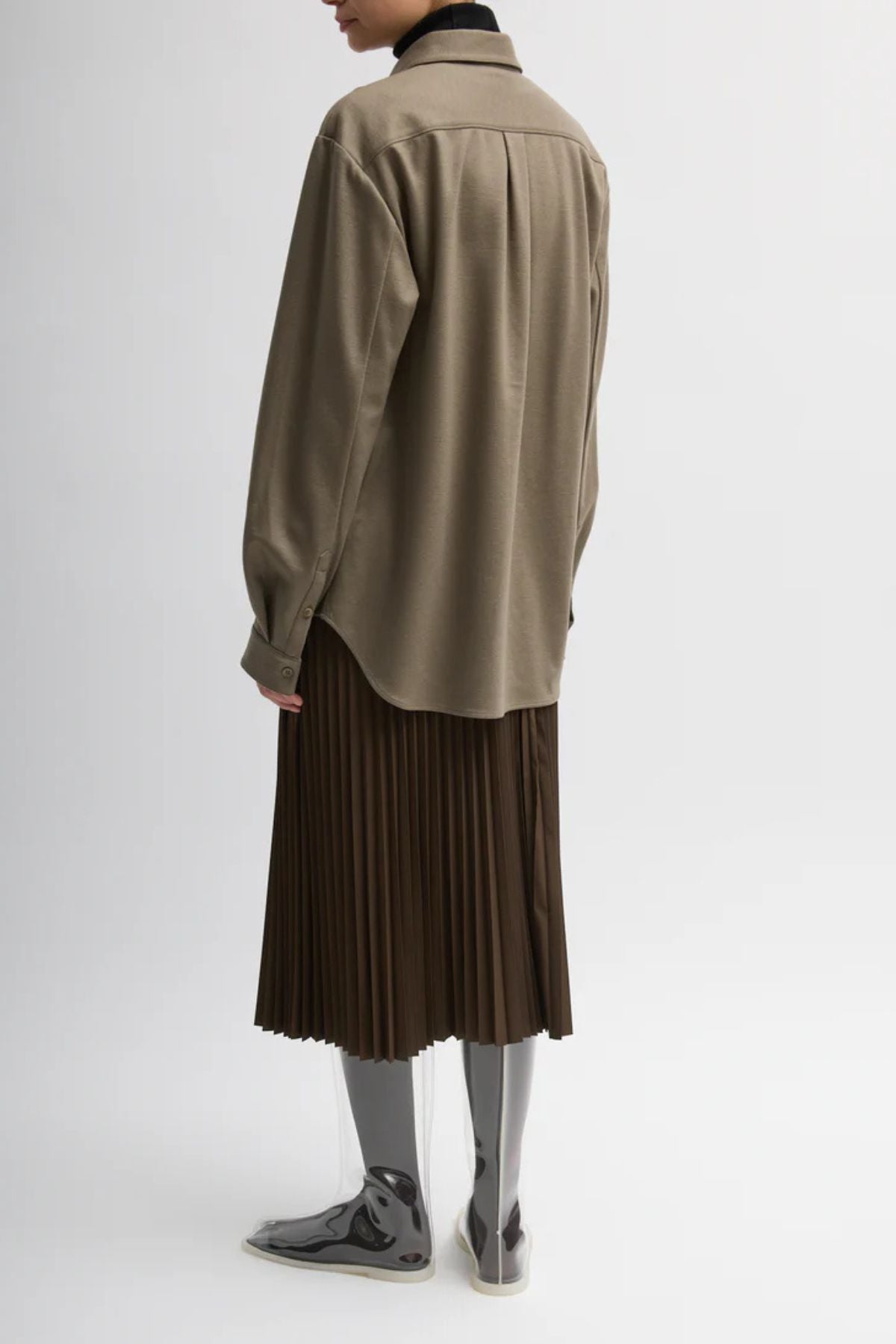 Tibi Classic Men's Shirt - Khaki