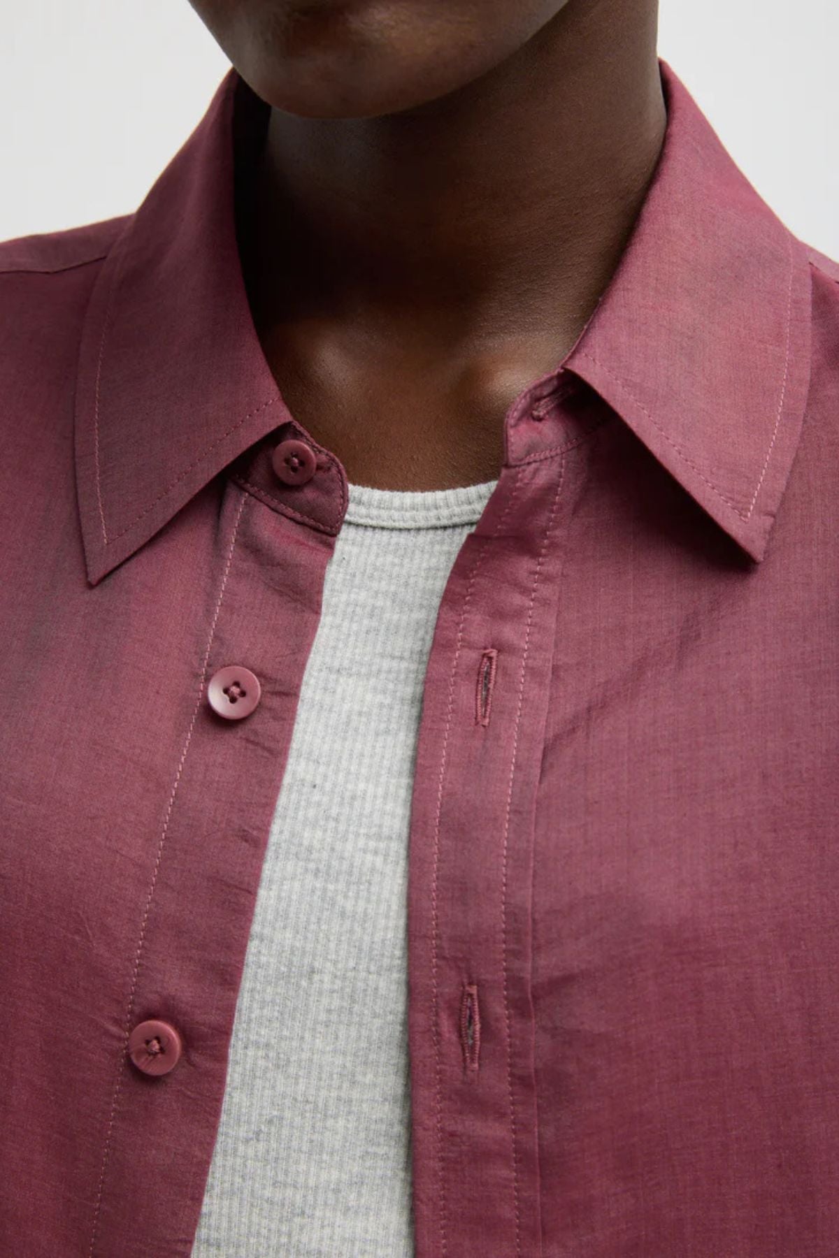 Tibi Charlie Men's Shirt - Light Mulberry