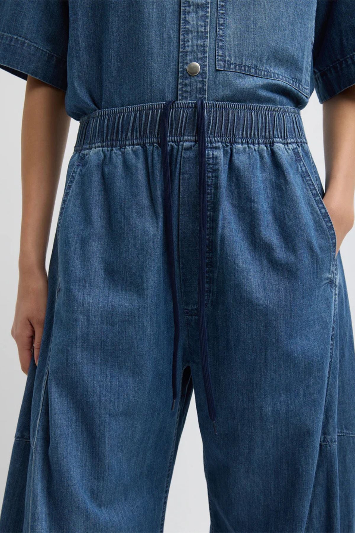 Tibi Classic Wash Winslow Pant - Classic Blue