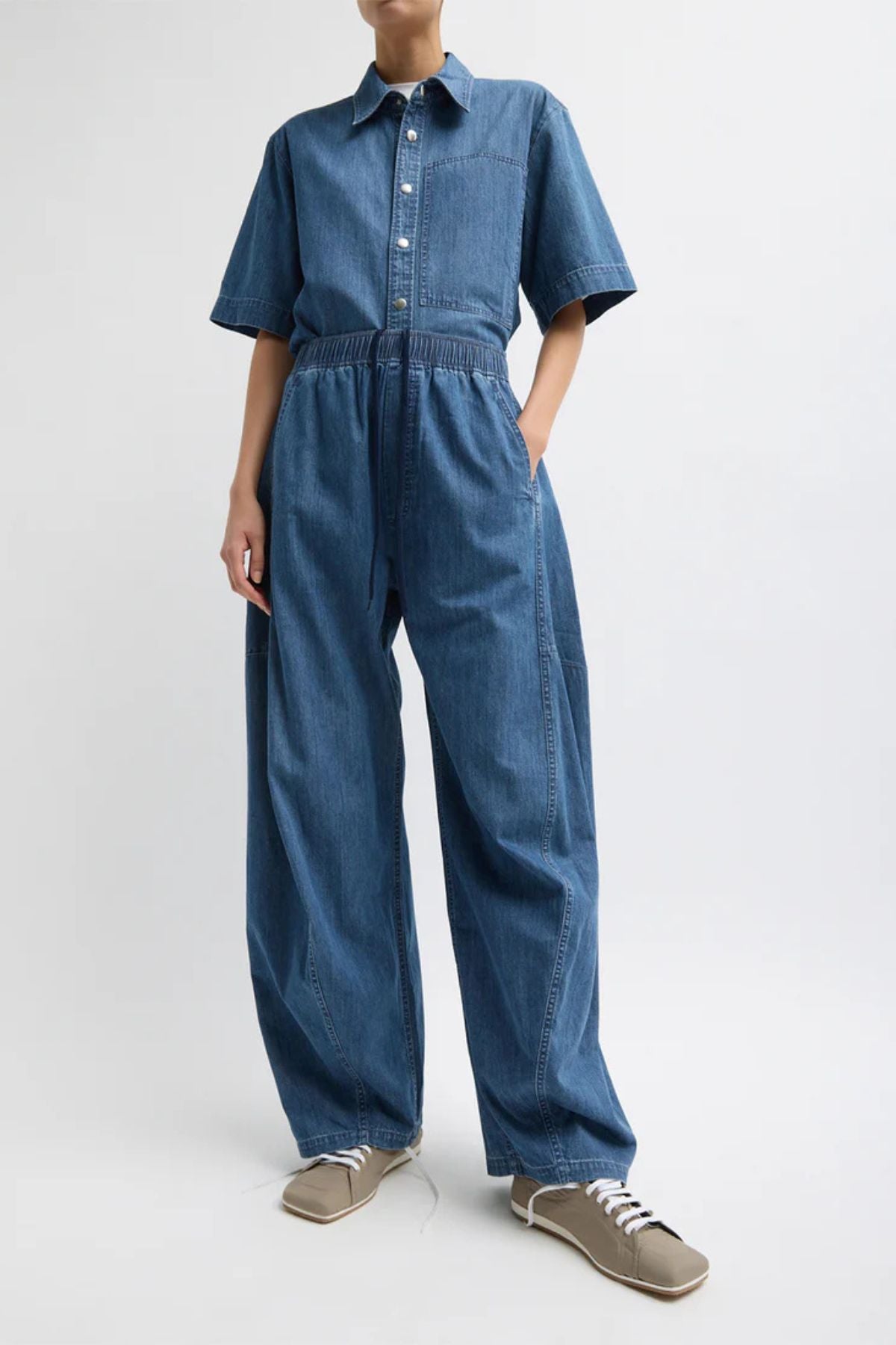 Tibi Classic Wash Winslow Pant - Classic Blue