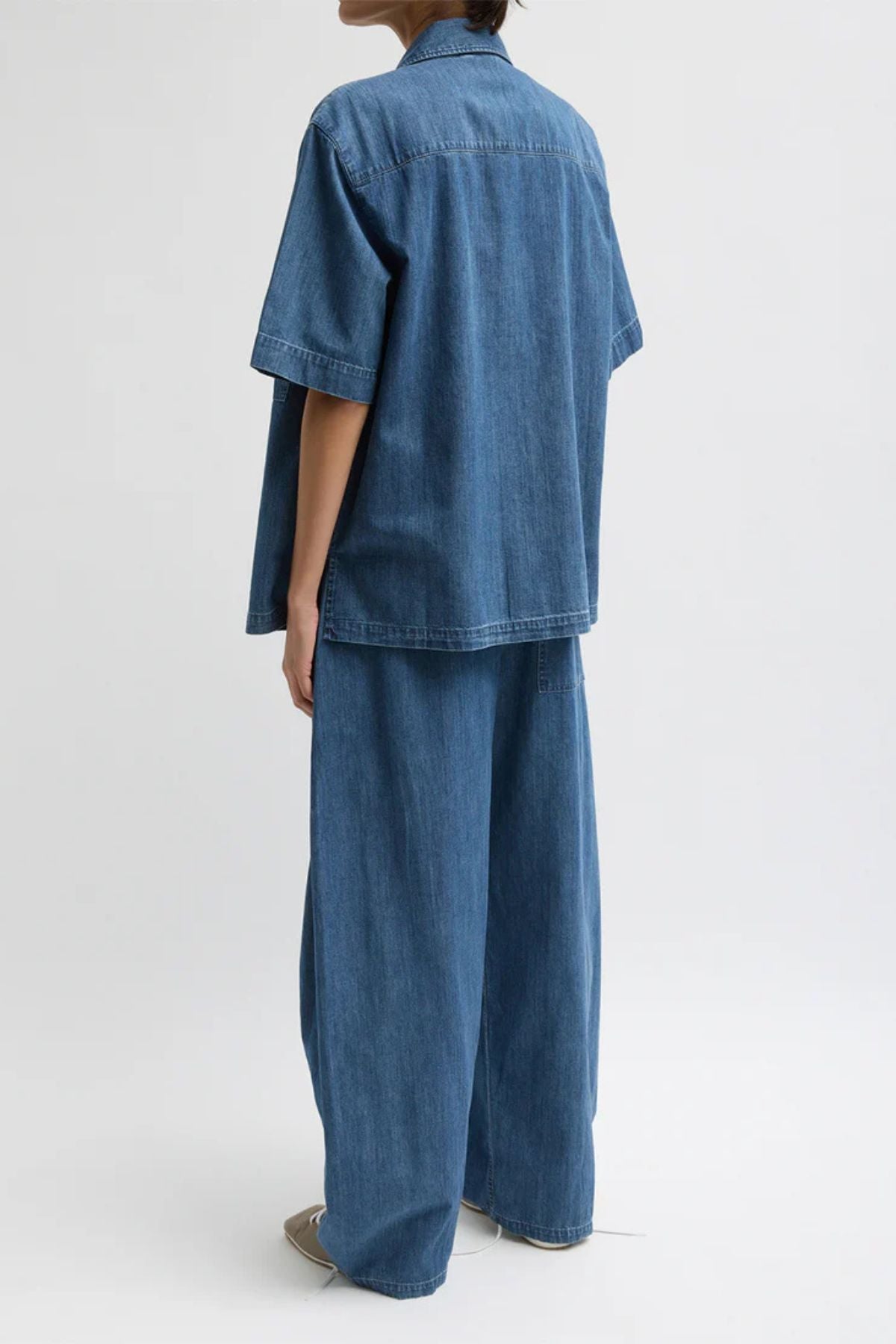 Tibi Classic Wash Winslow Pant - Classic Blue