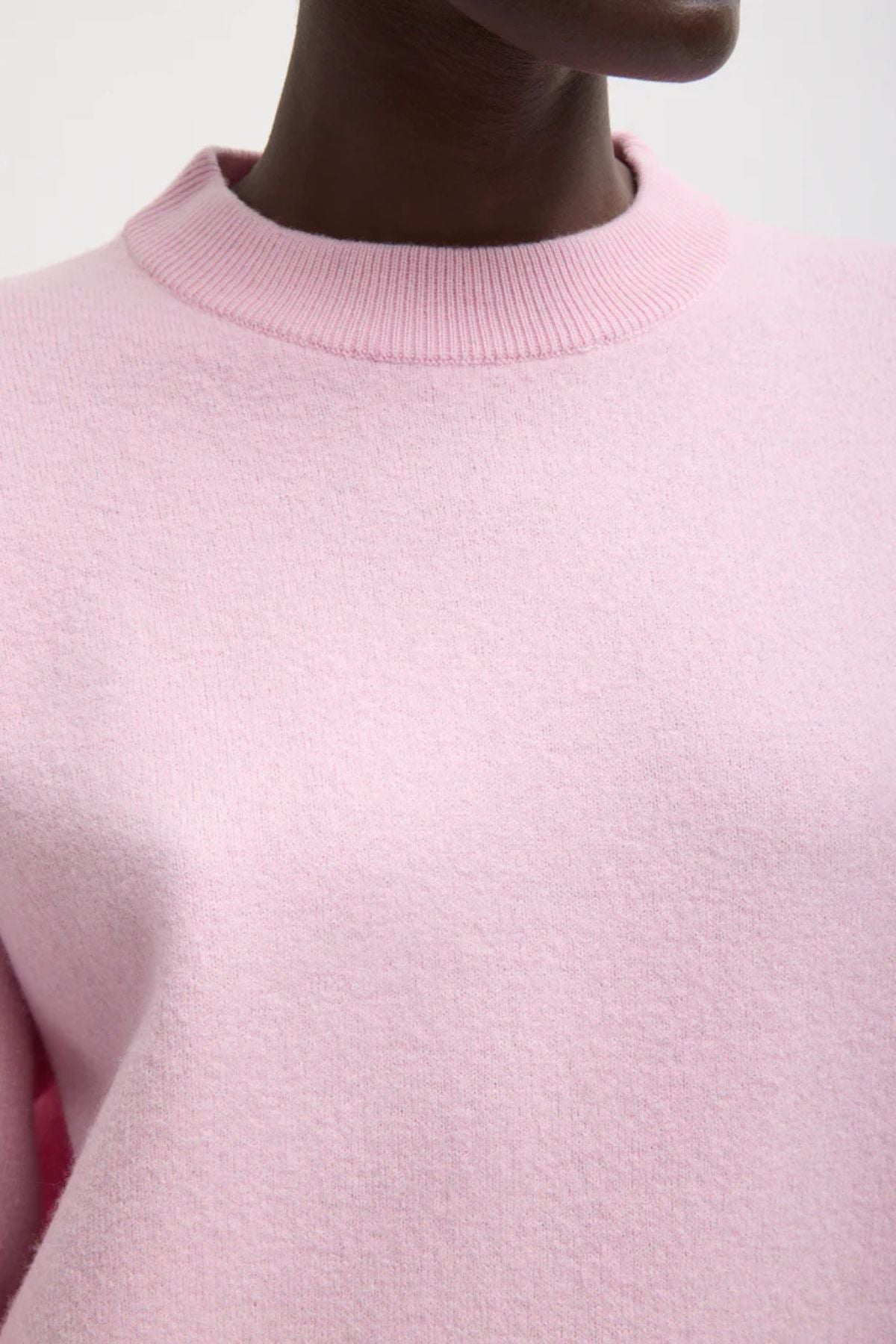 Tibi Crewneck Easy Pullover - Pink