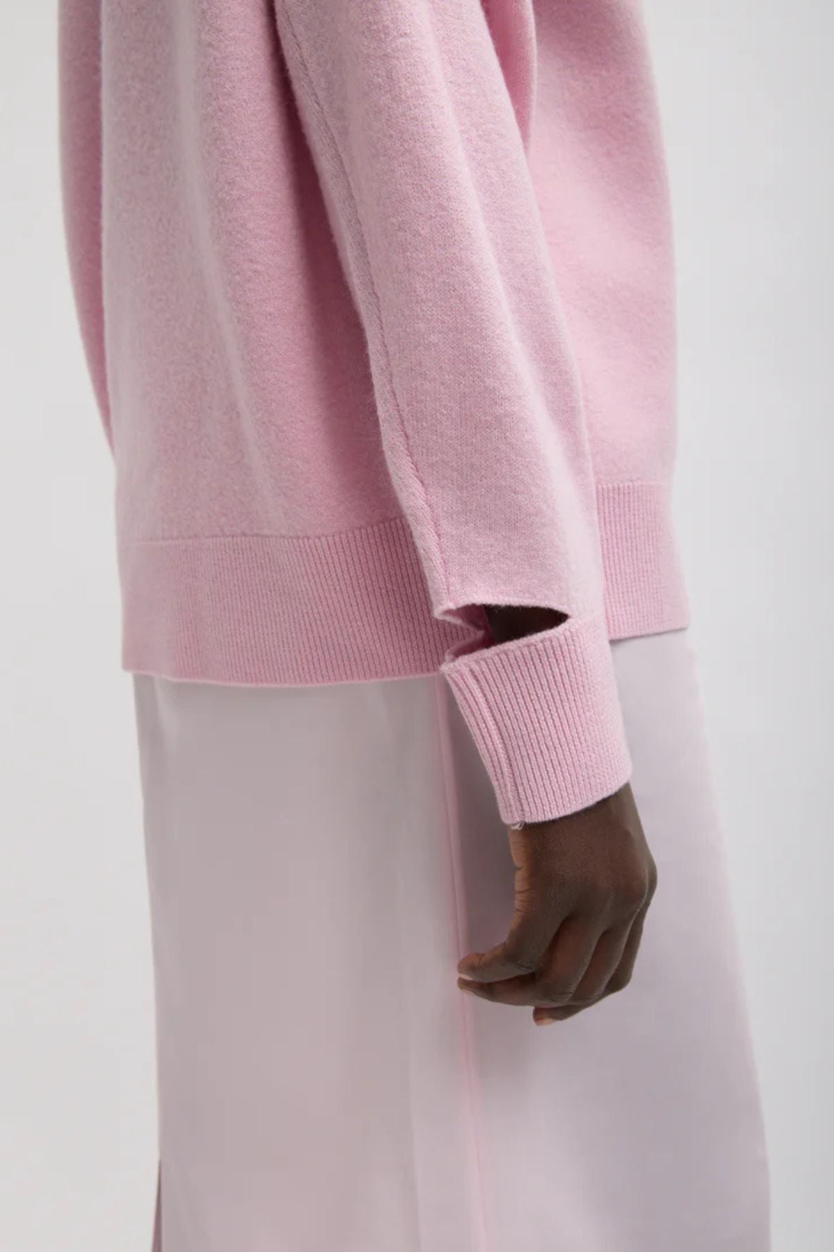 Tibi Crewneck Easy Pullover - Pink