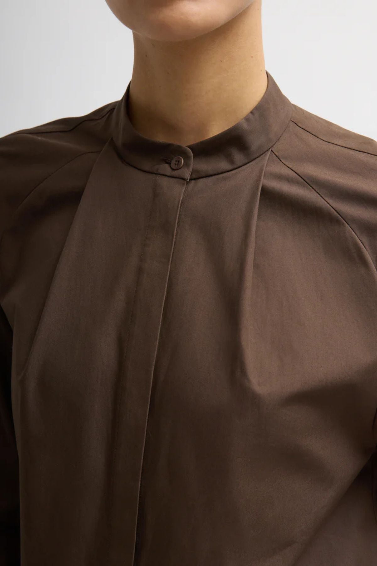 Tibi Compact Eco Poplin Balloon Dress - Brown