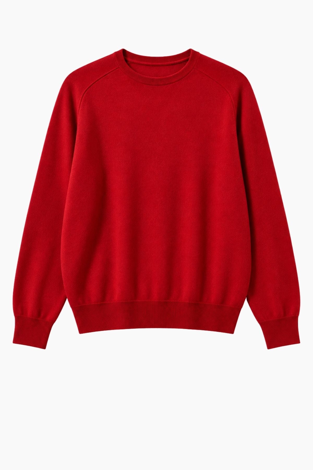 Tibi Featherweight Cashmere Crew - Red