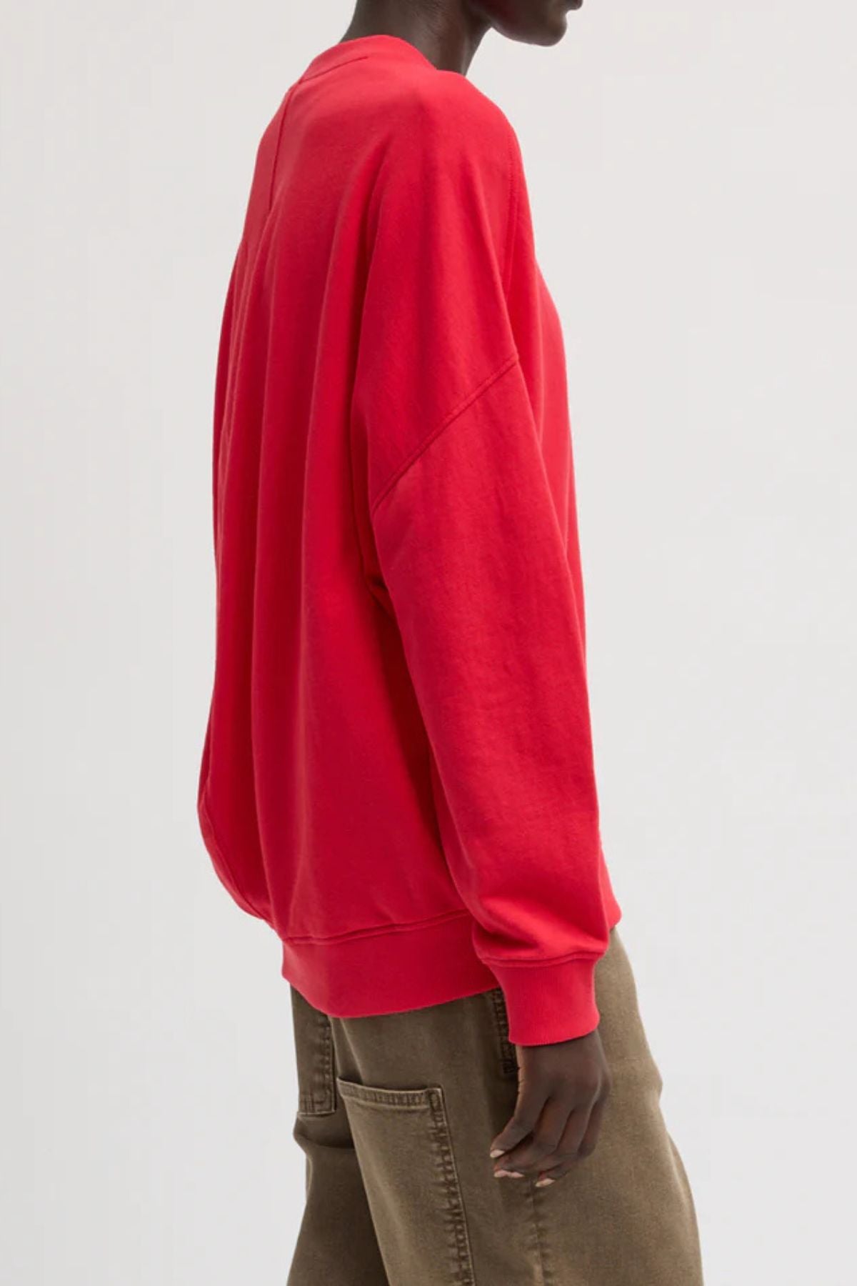 Tibi Lightweight Crewneck Sweatshirt - Red