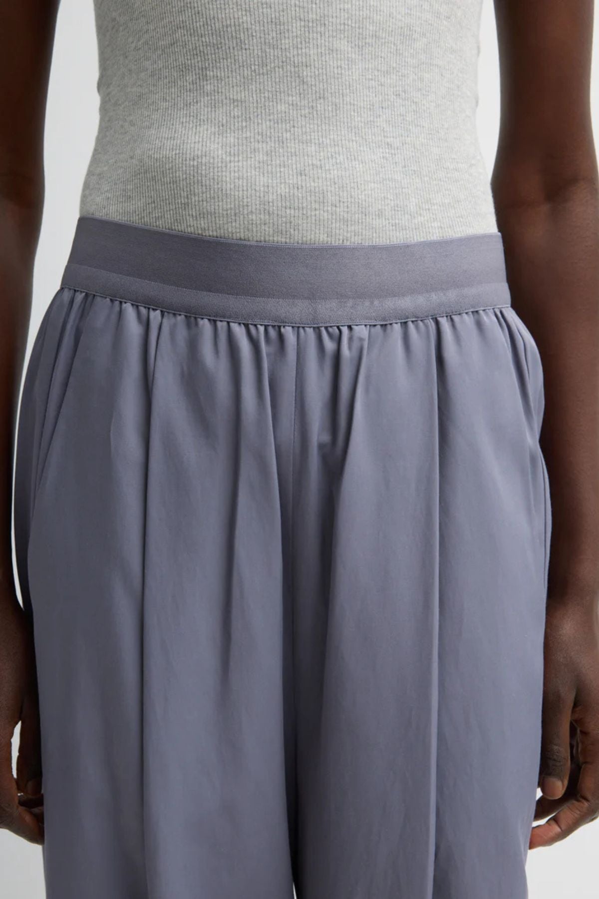 Tibi Marit Pull On Pant - Deep Violet