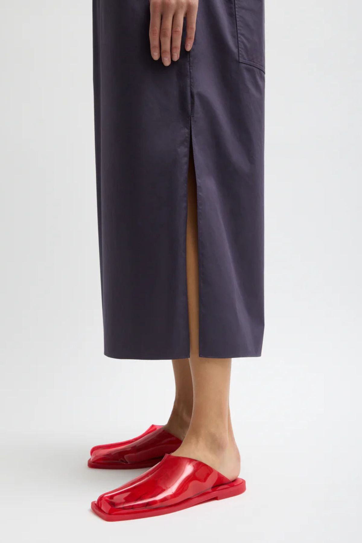 Tibi Maxi Shirtdress - Eggplant