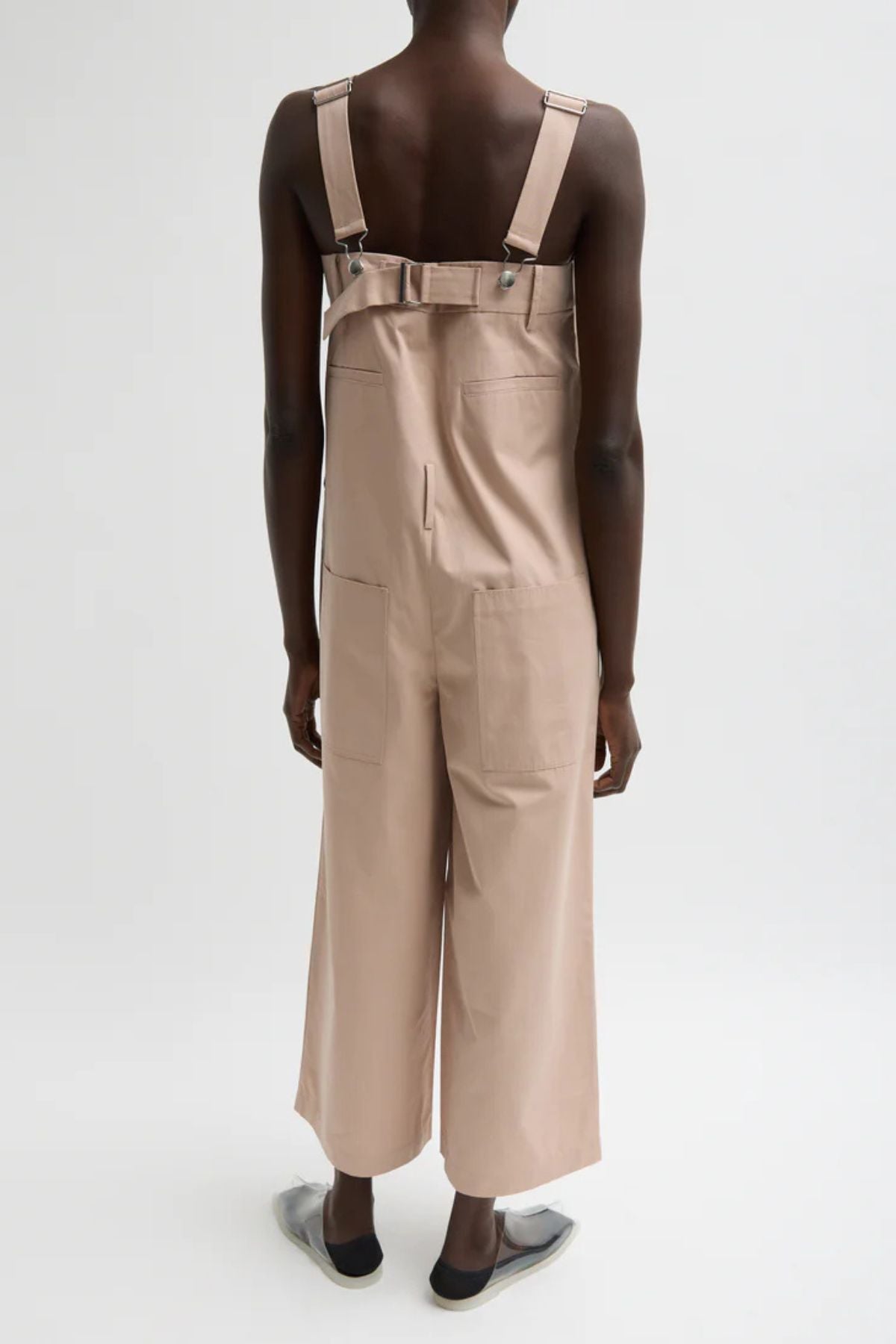 Tibi Overall Wide Leg Pant - Cameo Pink