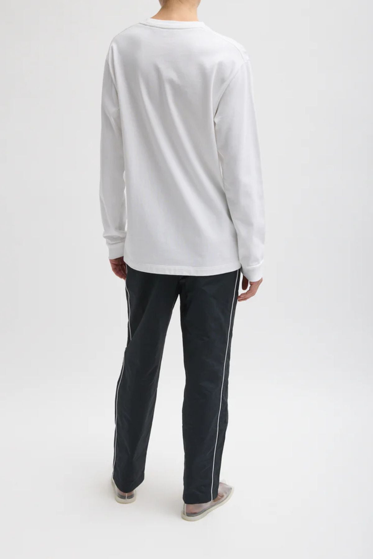 Tibi Perfect Unisex Long Sleeve T - White