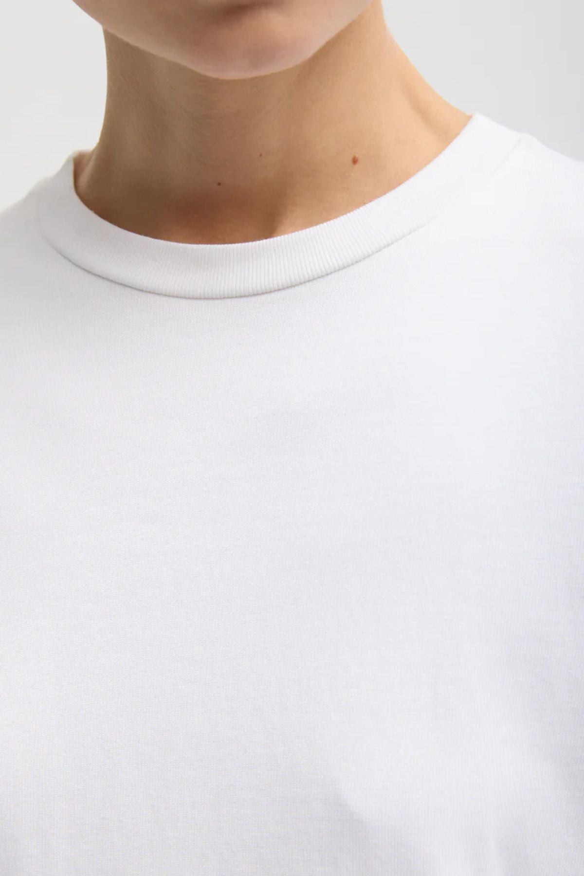 Tibi Perfect Unisex Long Sleeve T - White