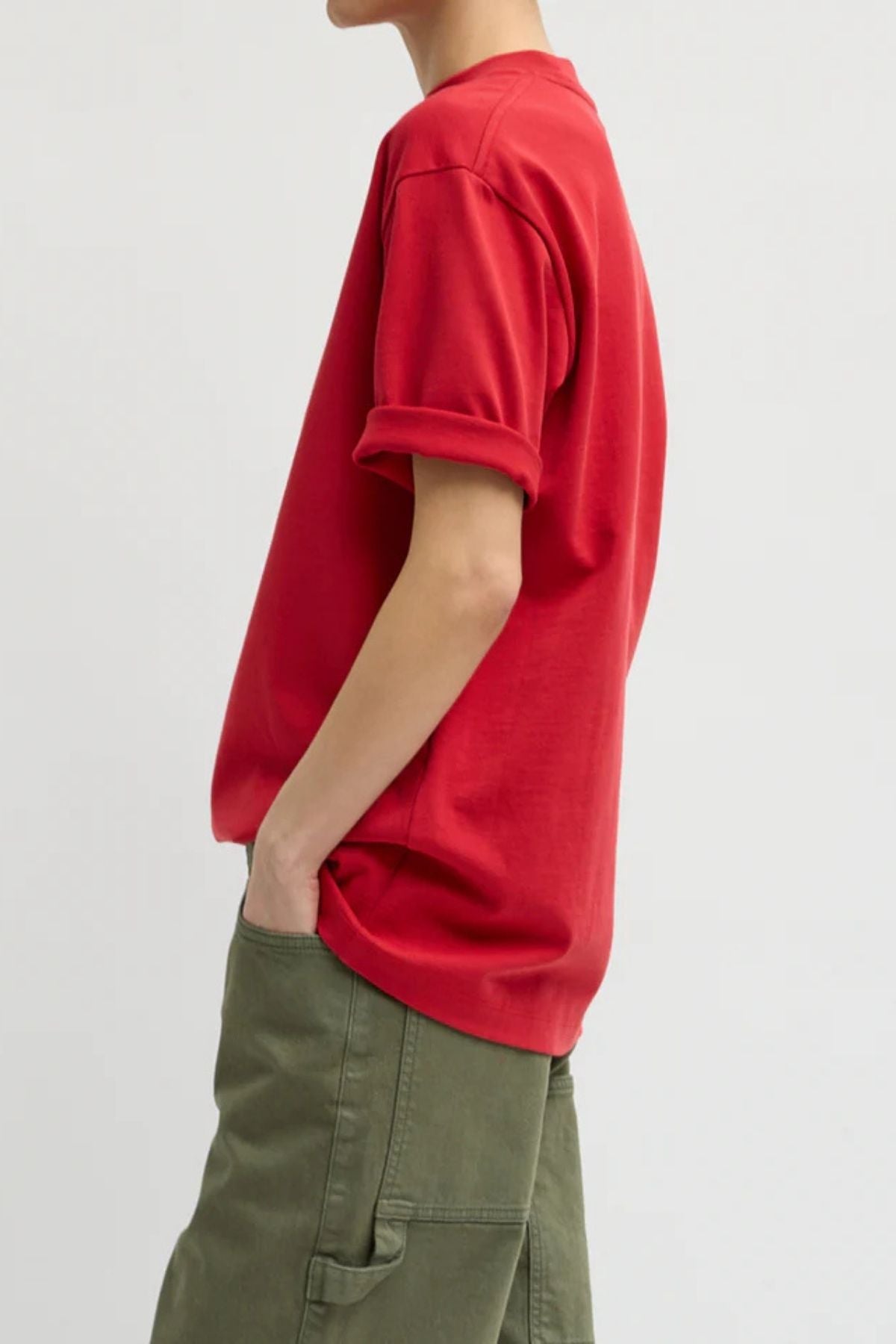 Tibi Perfect Unisex T - Red