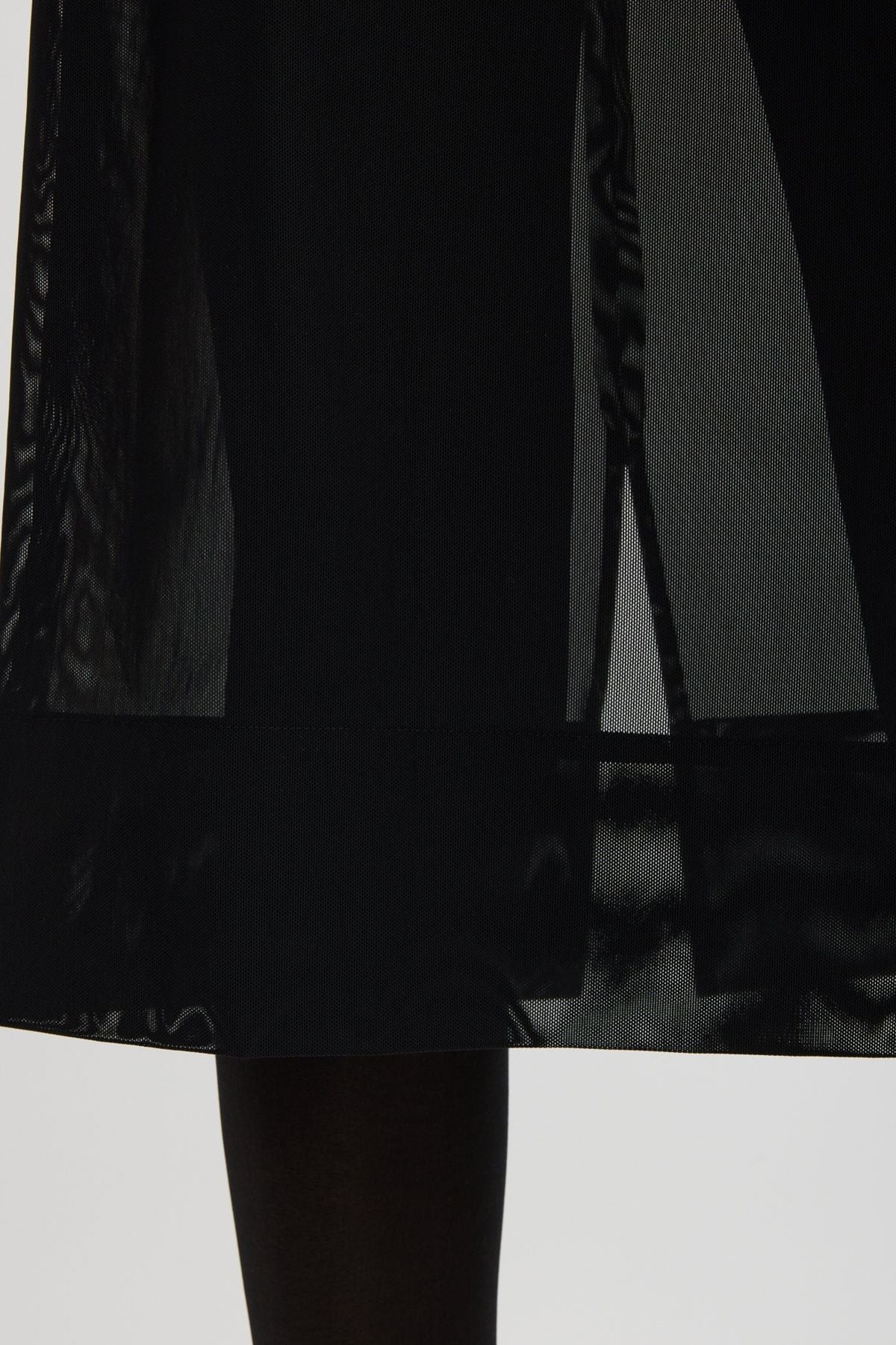 Tibi Power Mesh Skirt - Black