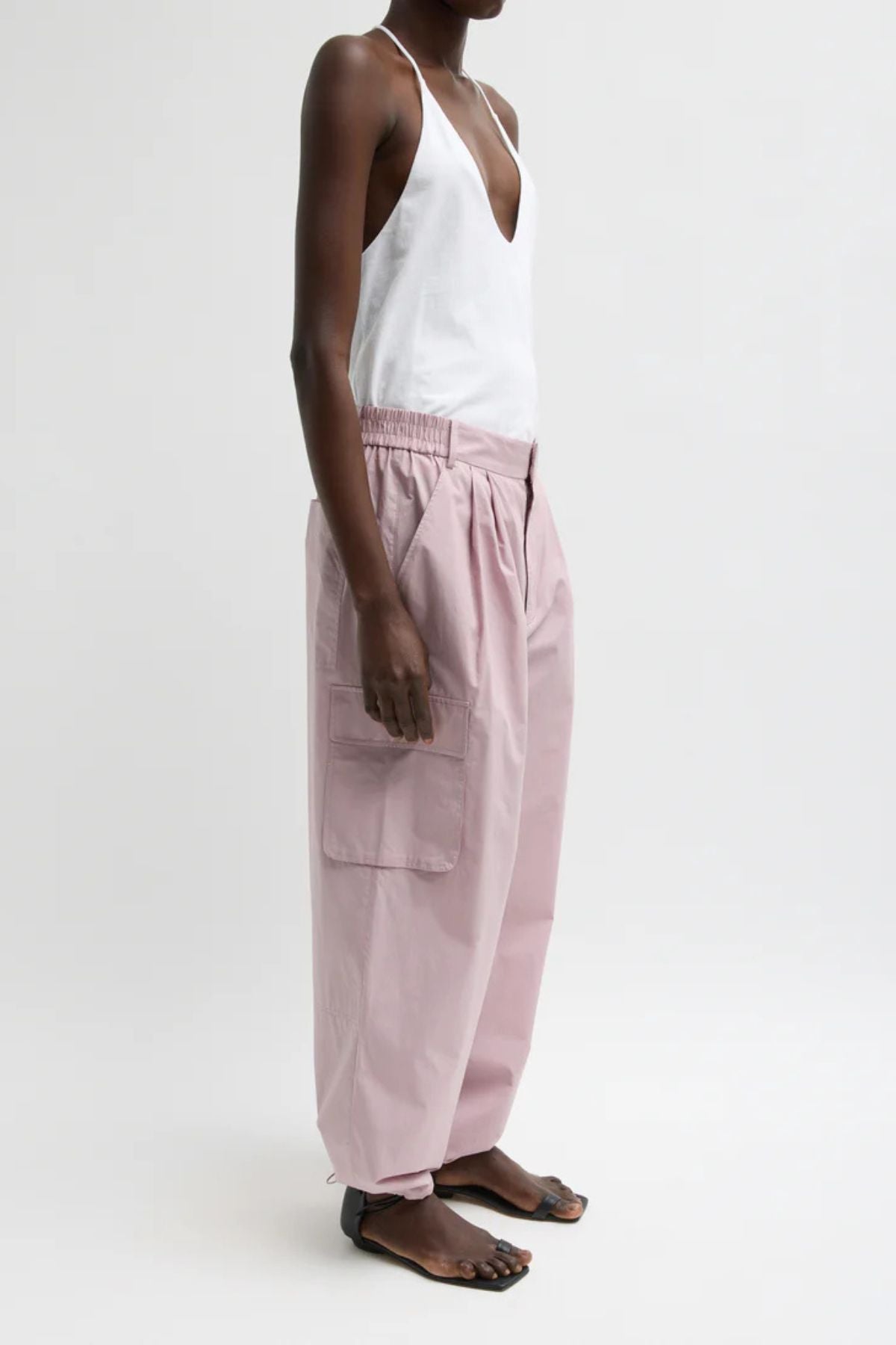 Tibi Racerback Tank - White