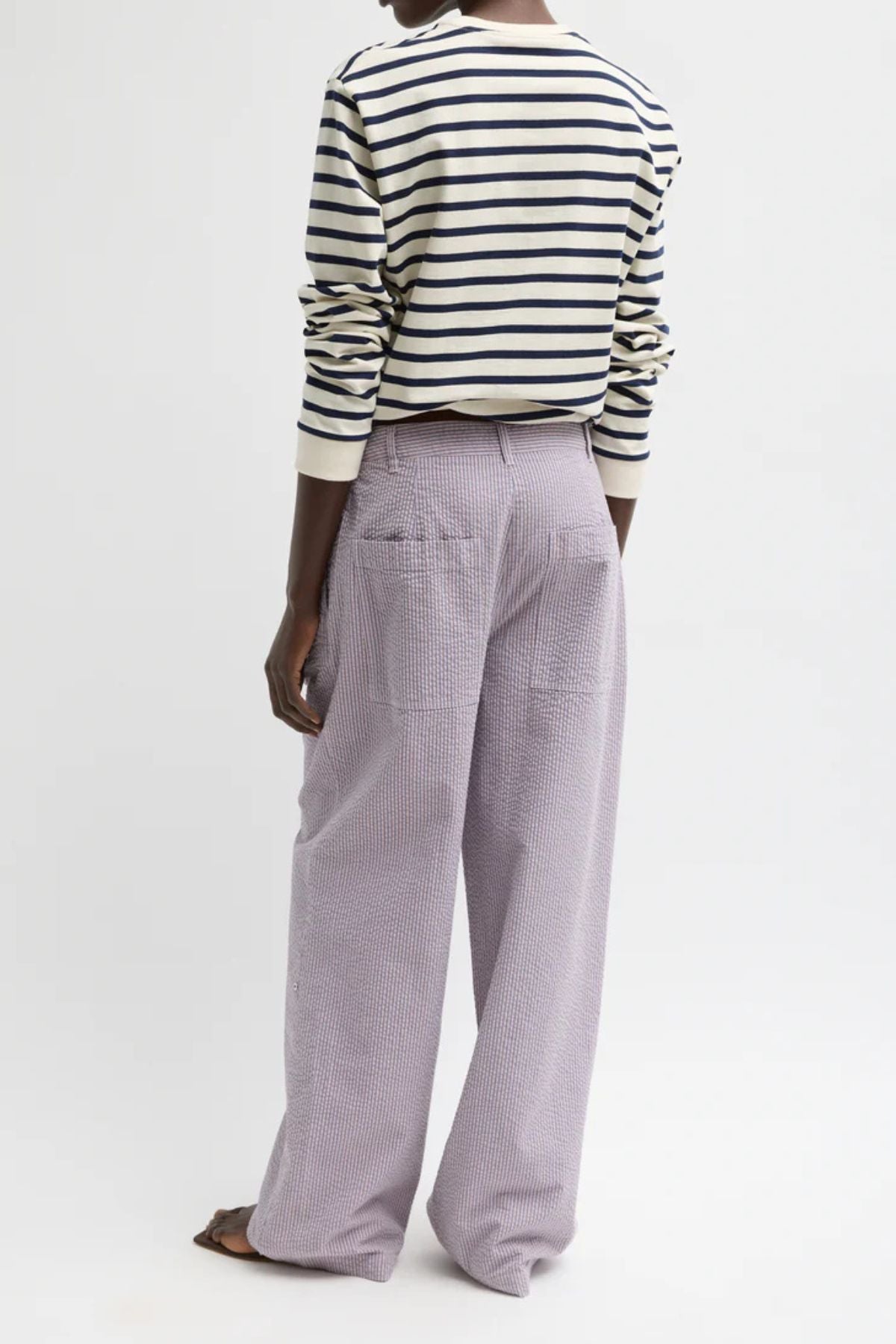 Tibi Stella Full Length Pant - Mauve Multi
