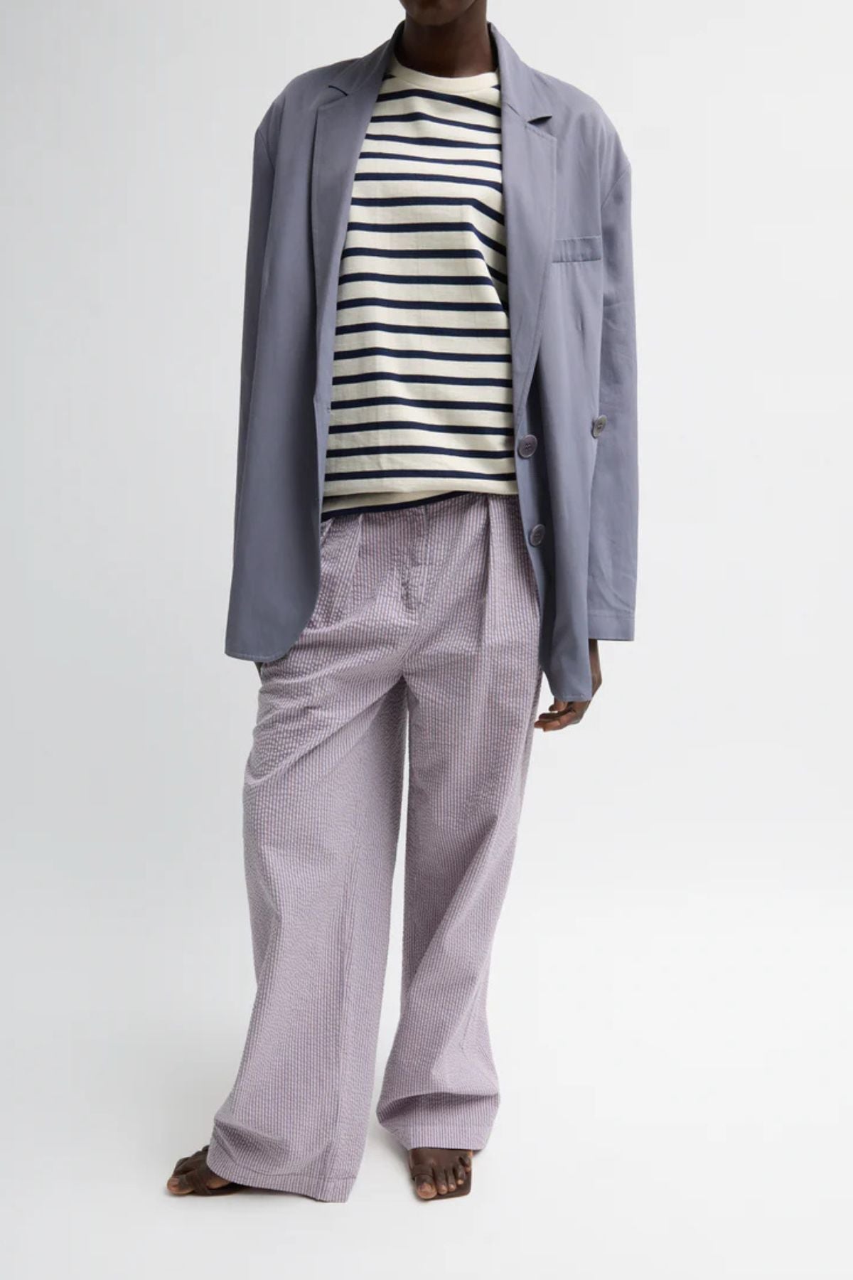 Tibi Stella Full Length Pant - Mauve Multi