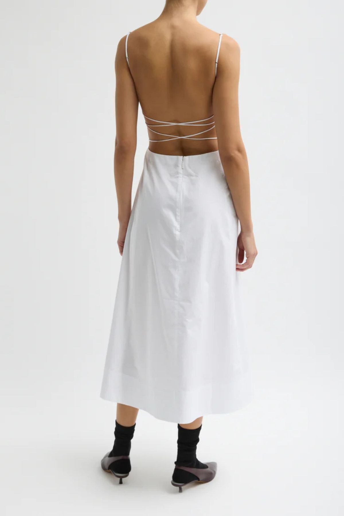 Tibi Strappy Dress - White