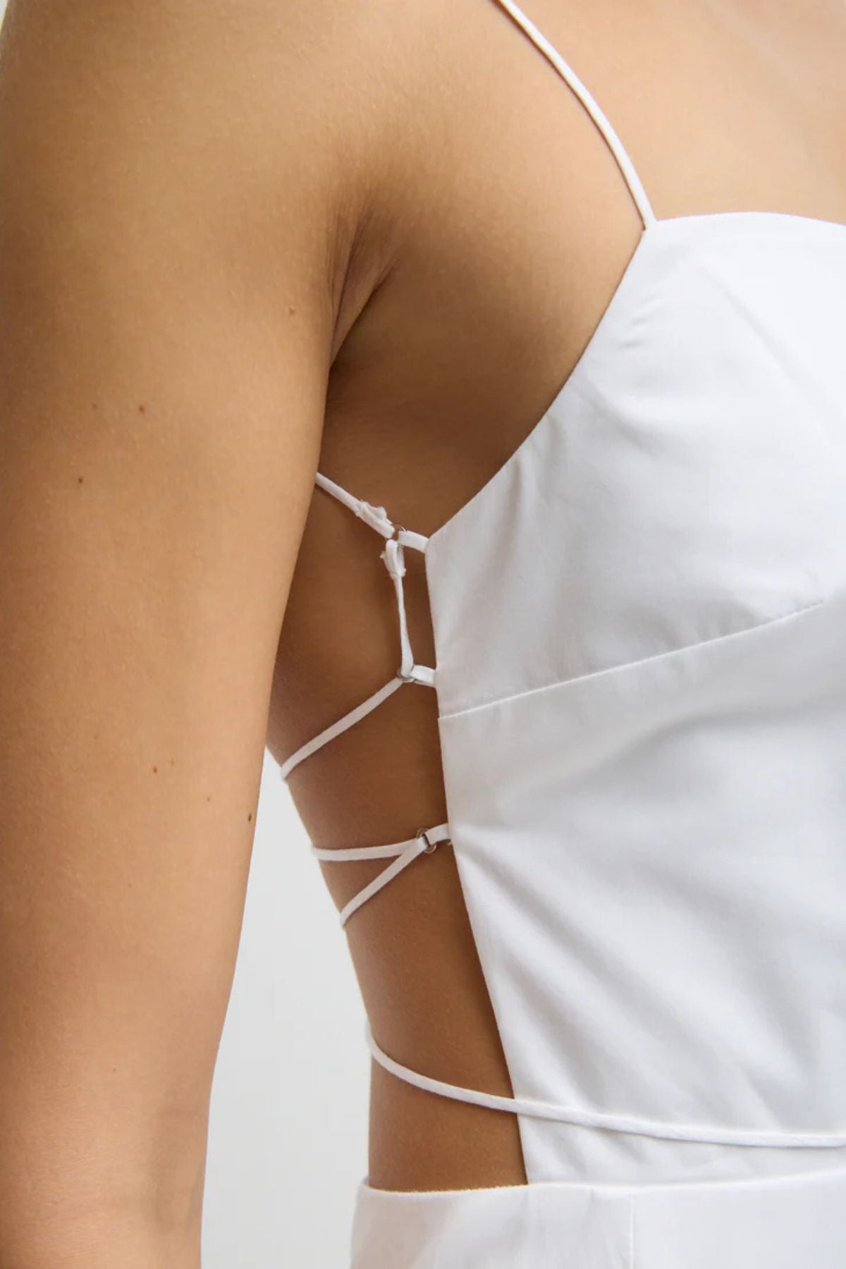 Tibi Strappy Dress - White