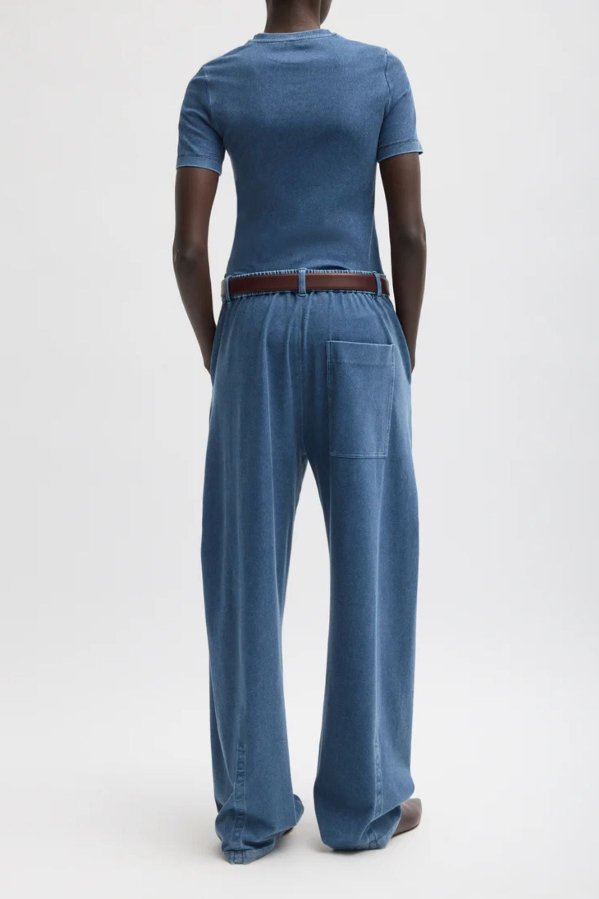 Tibi Stretch Denim Winslow Pant - Classic Wash