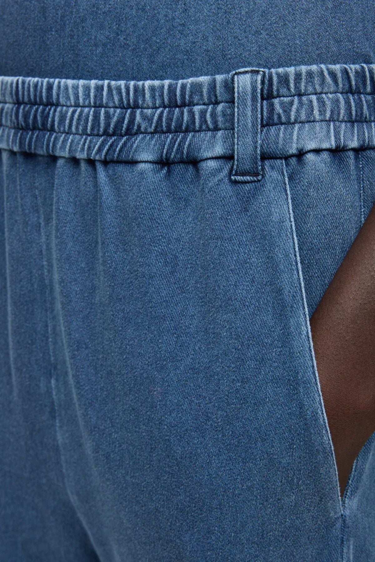 Tibi Stretch Denim Winslow Pant - Classic Wash