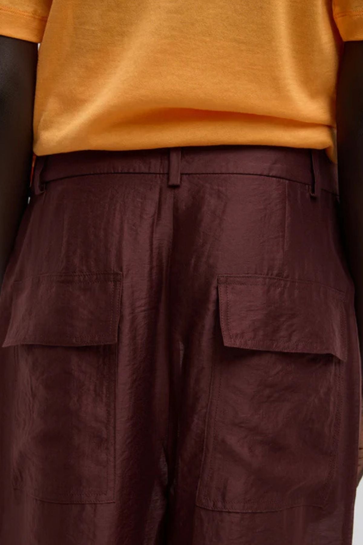 Tibi Summer Voile Stella Pant - Russet Brown