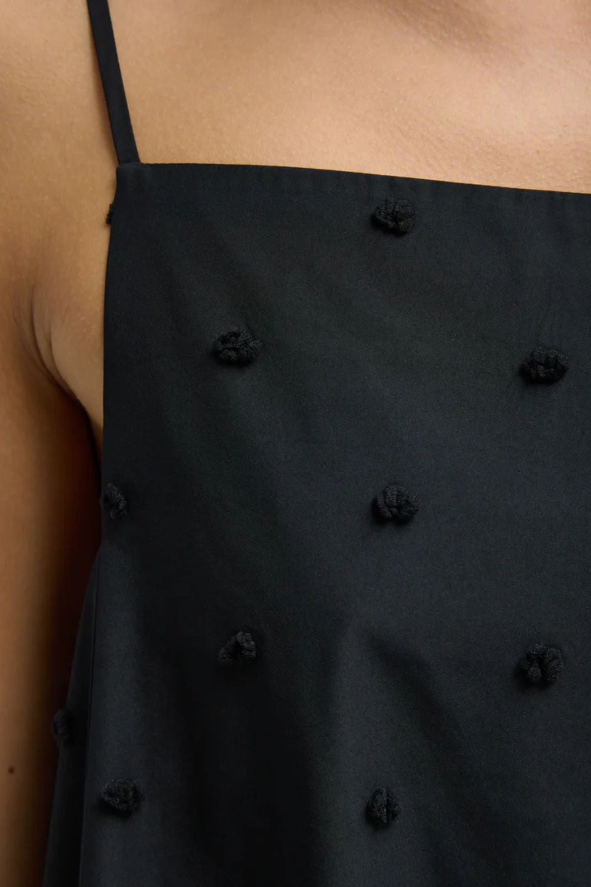 Tibi Swiss Dot Cami Dress - Black