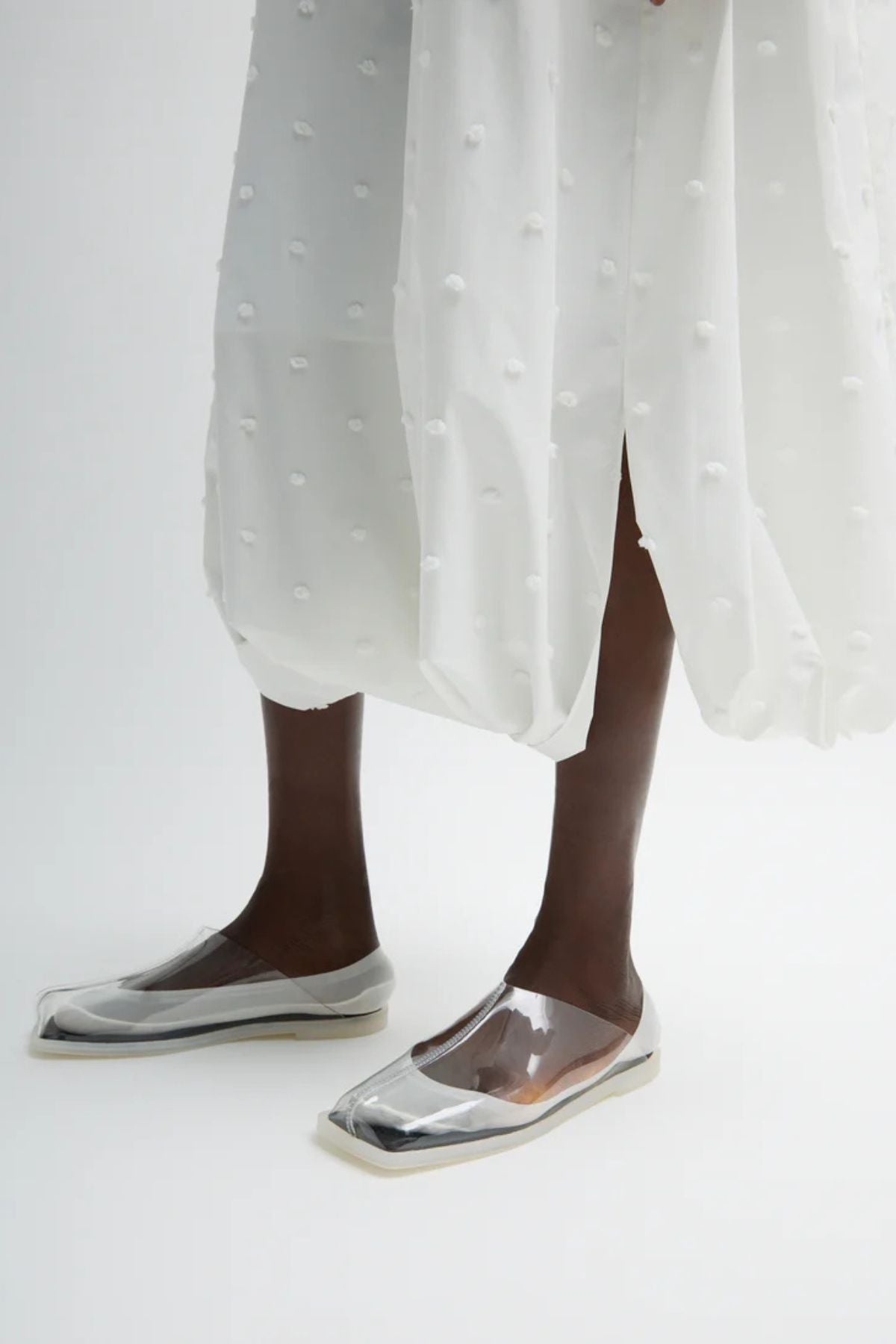 Tibi Swiss Dot Cami Dress - White