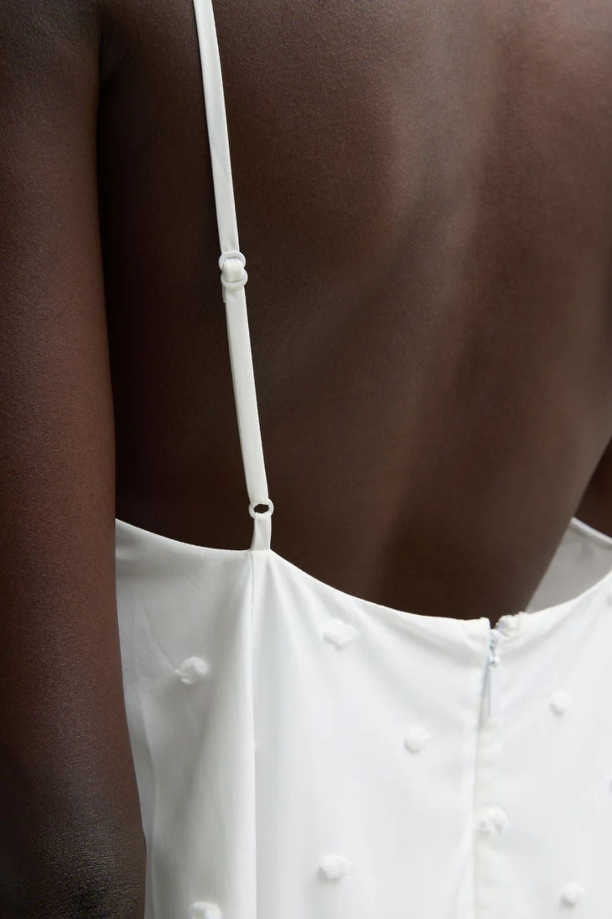 Tibi Swiss Dot Cami Dress - White